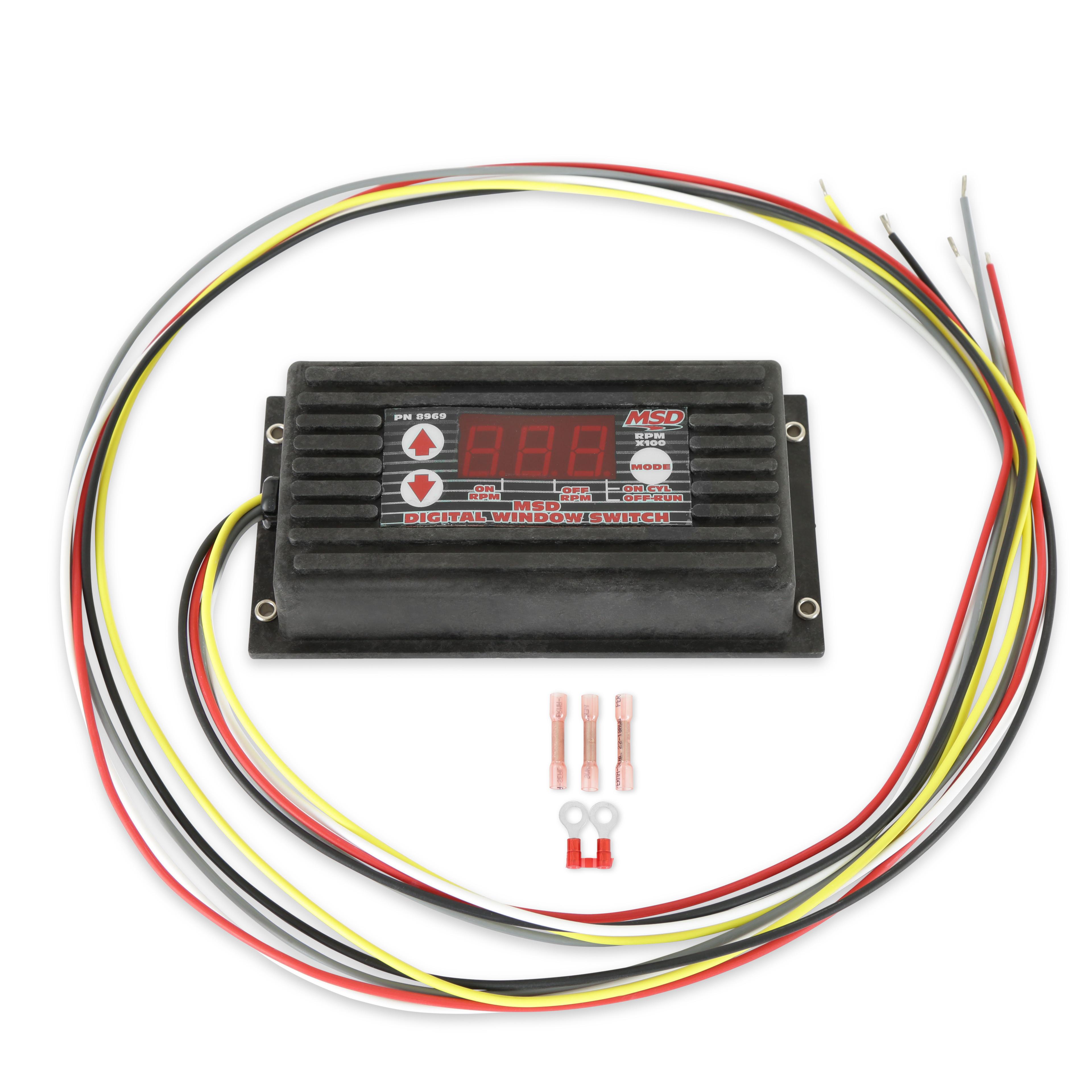 MSD デジタルマルチリタード RPM作動スイッチ シボレー フォード キャデ MSD Digital RPM Window Switch | AutoZone