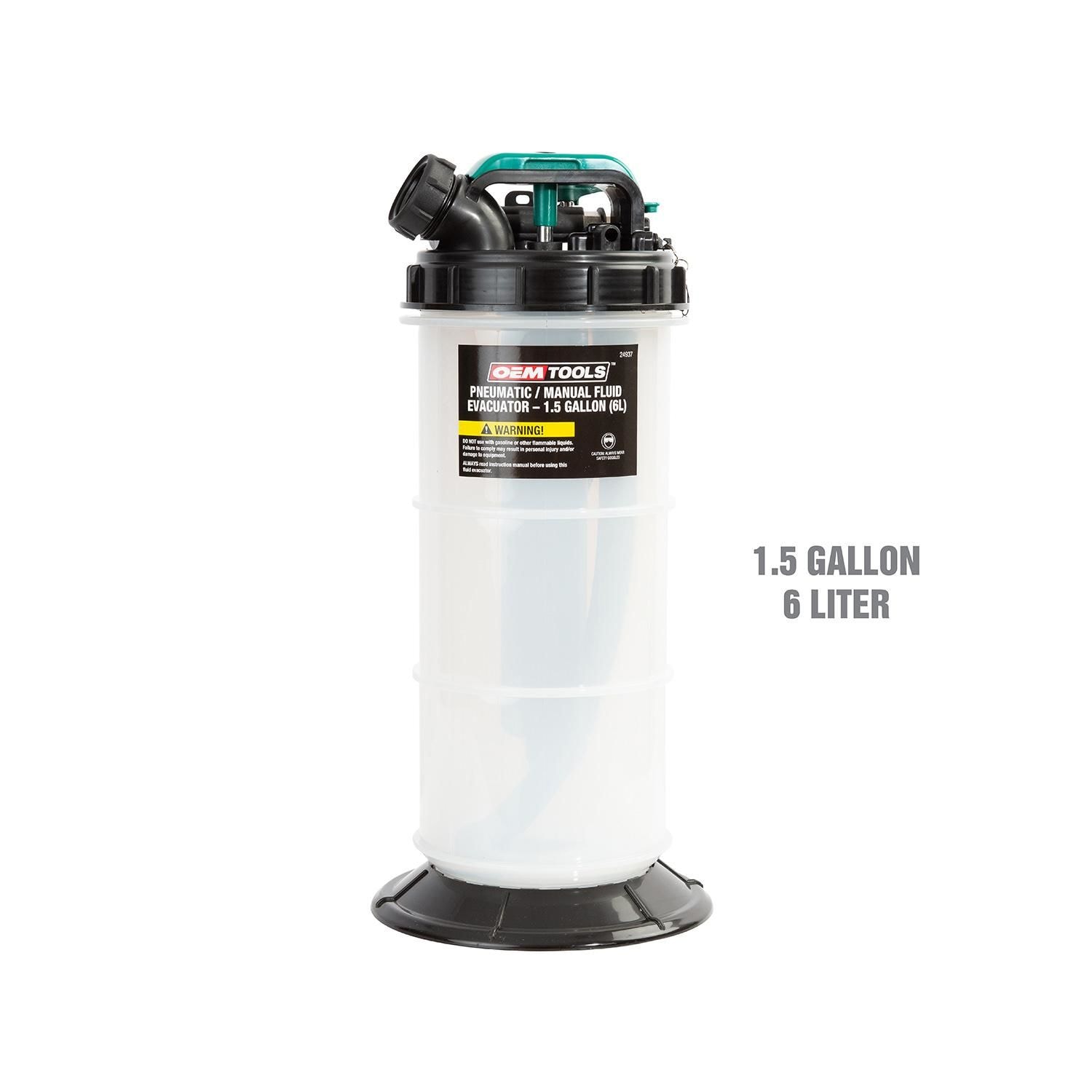 OEMTOOLS Pneumatic Manual Fluid Extractor 1.5 Gallon | AutoZone