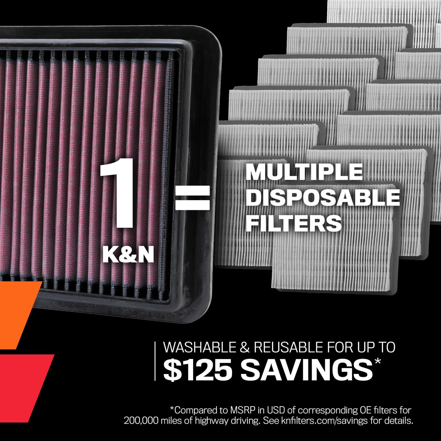 K&N Performance Round Engine Air Filter E-2429