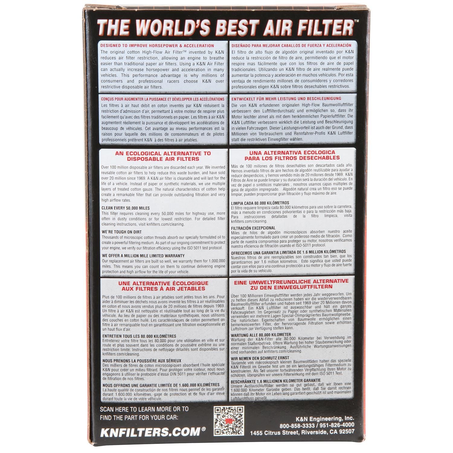 Kawasaki EX500 Ninja 500R Air Filter - Best Air Filter for