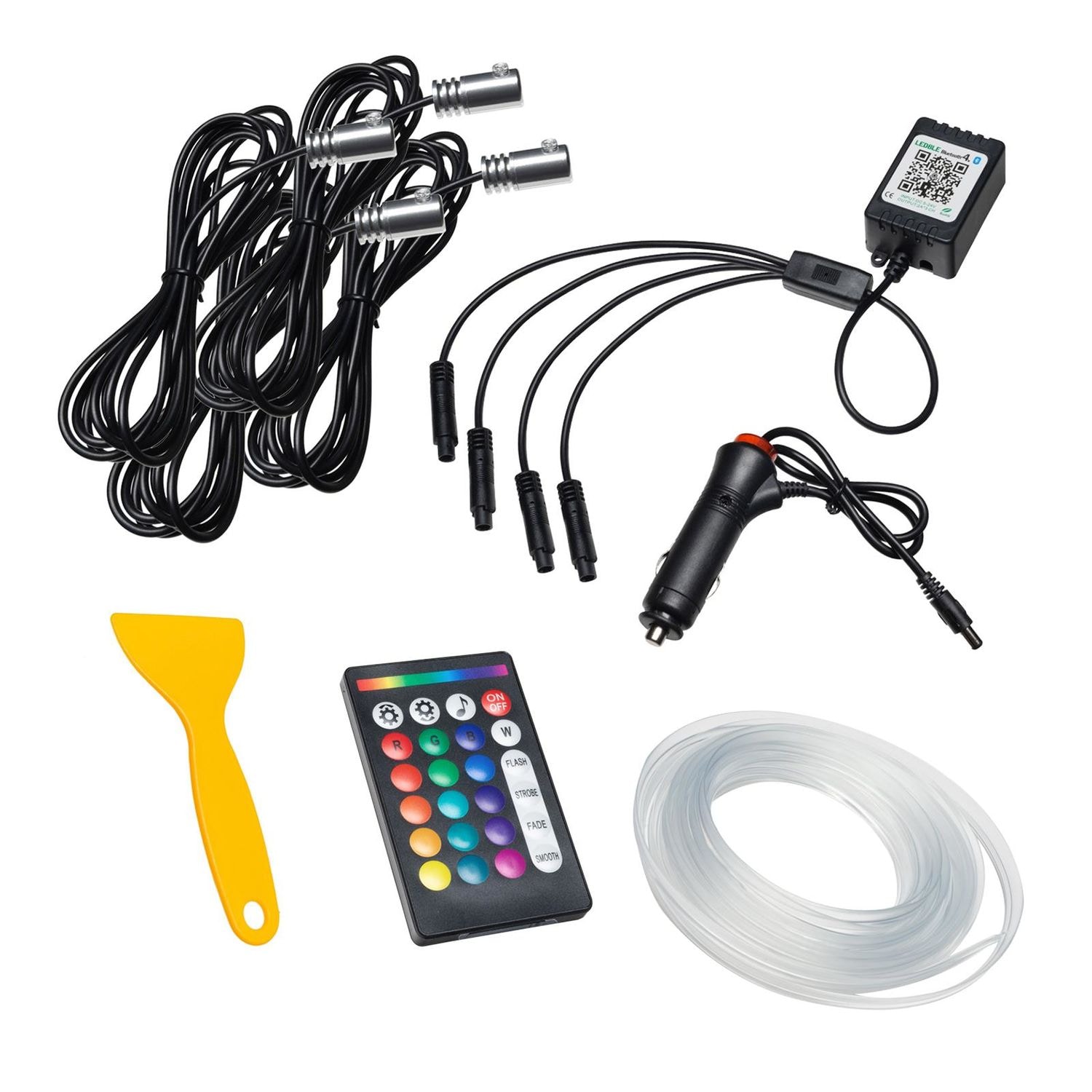 Oracle Lighting ColorSHIFT Fiber Optic LED Interior Kit 4 Piece | AutoZone