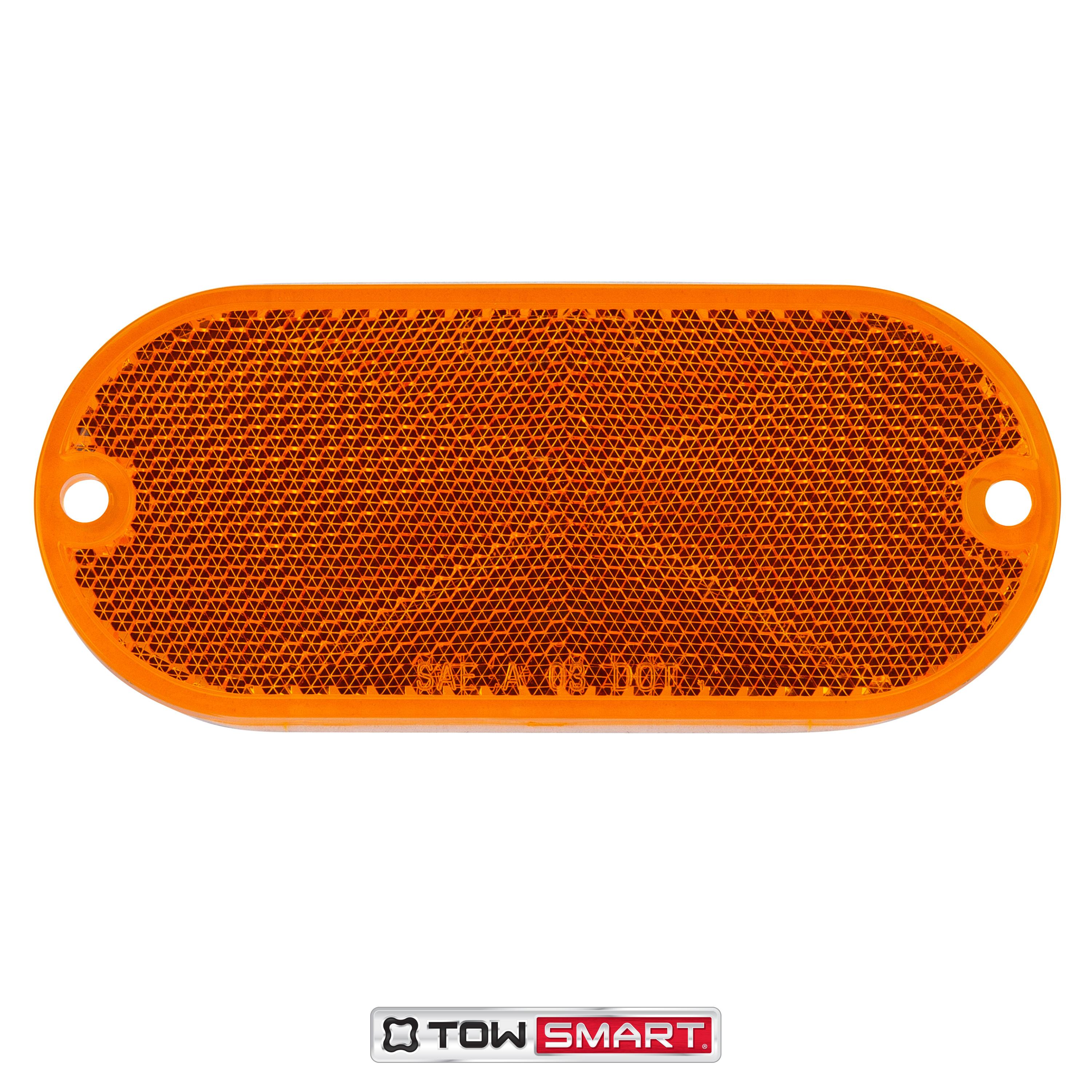 TowSmart Amber Oblong Reflector | AutoZone