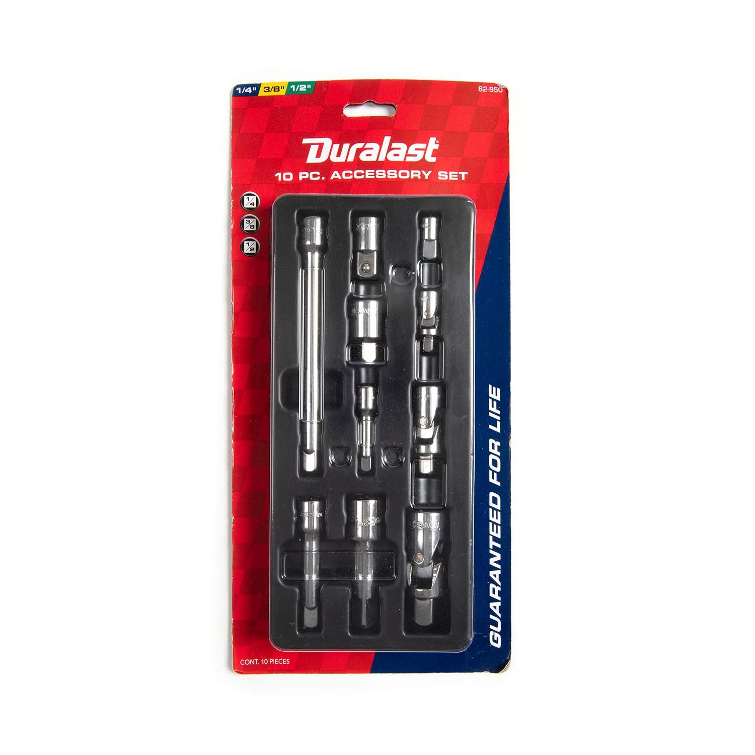 Duralast 1/4in 3/8in 1/2in Drive Accessory Set 10 Piece | AutoZone