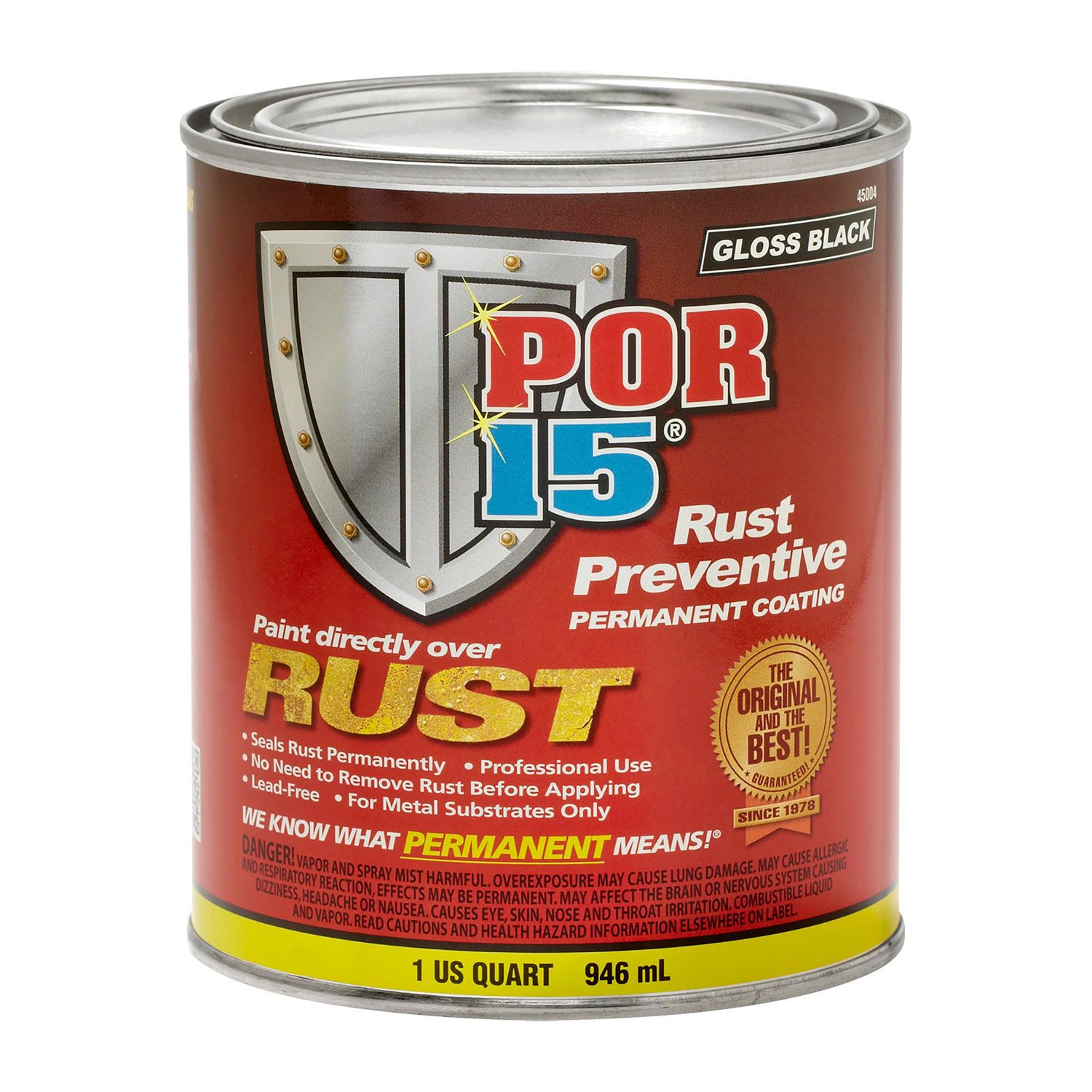 POR-15 Rust Prev Black 1 Quart | AutoZone