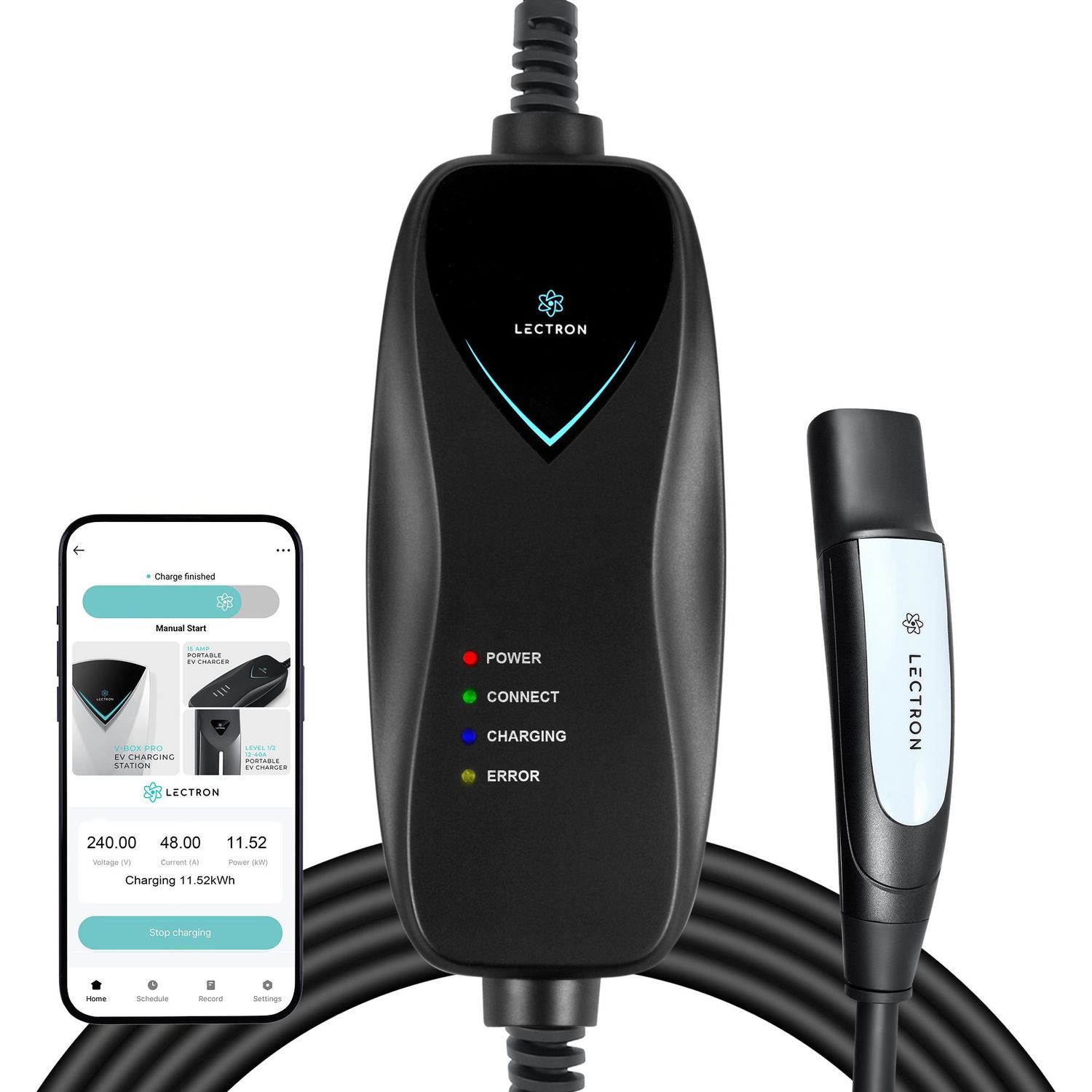 Lectron EV Charging Station LEC51512ATLAP | AutoZone
