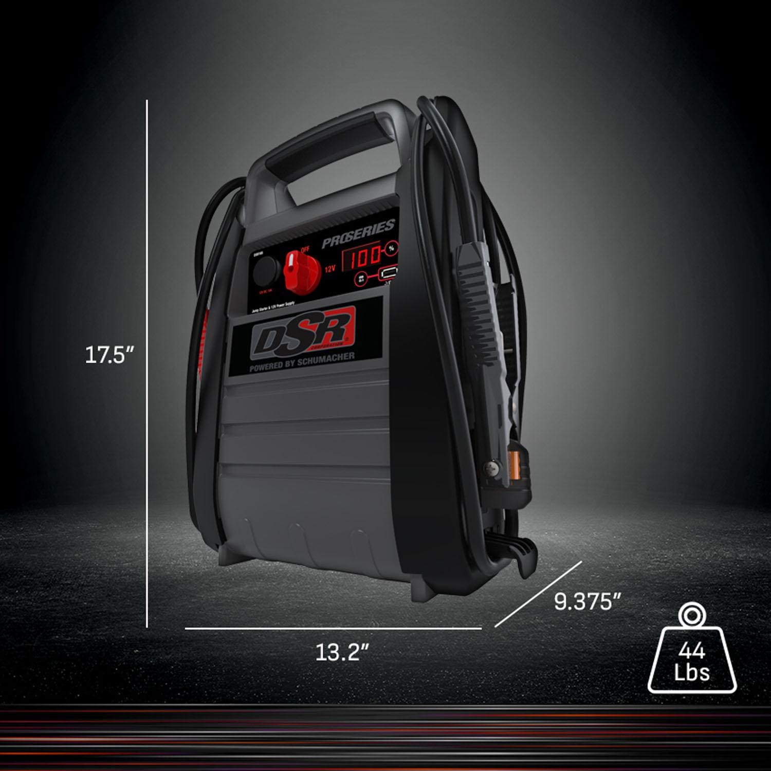 DSR 4,400 Peak Amps 12/24 Volt ProSeries Jump Starter with USB and