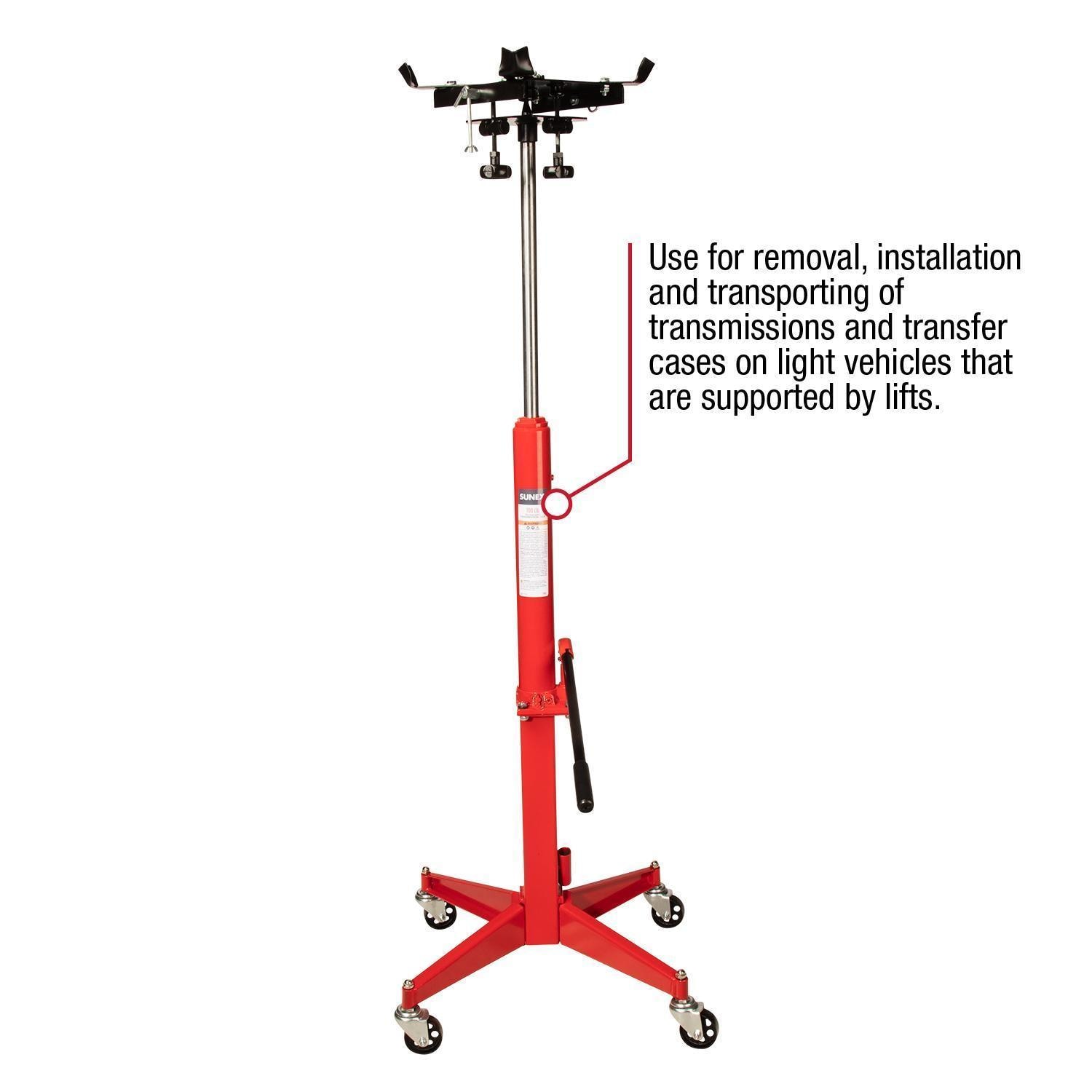 Sunex 700lbs Heavy Duty Pedestal Telescopic Transmission Jack
