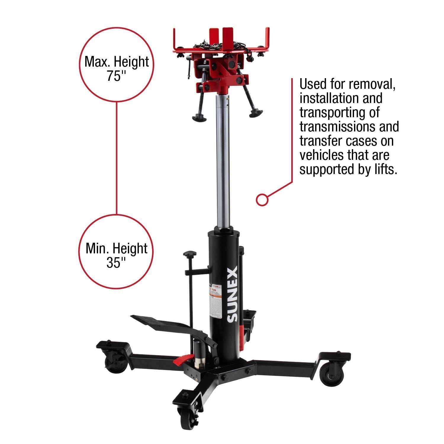 Sunex 1,000lbs Telescopic Transmission Jack 7793B | AutoZone