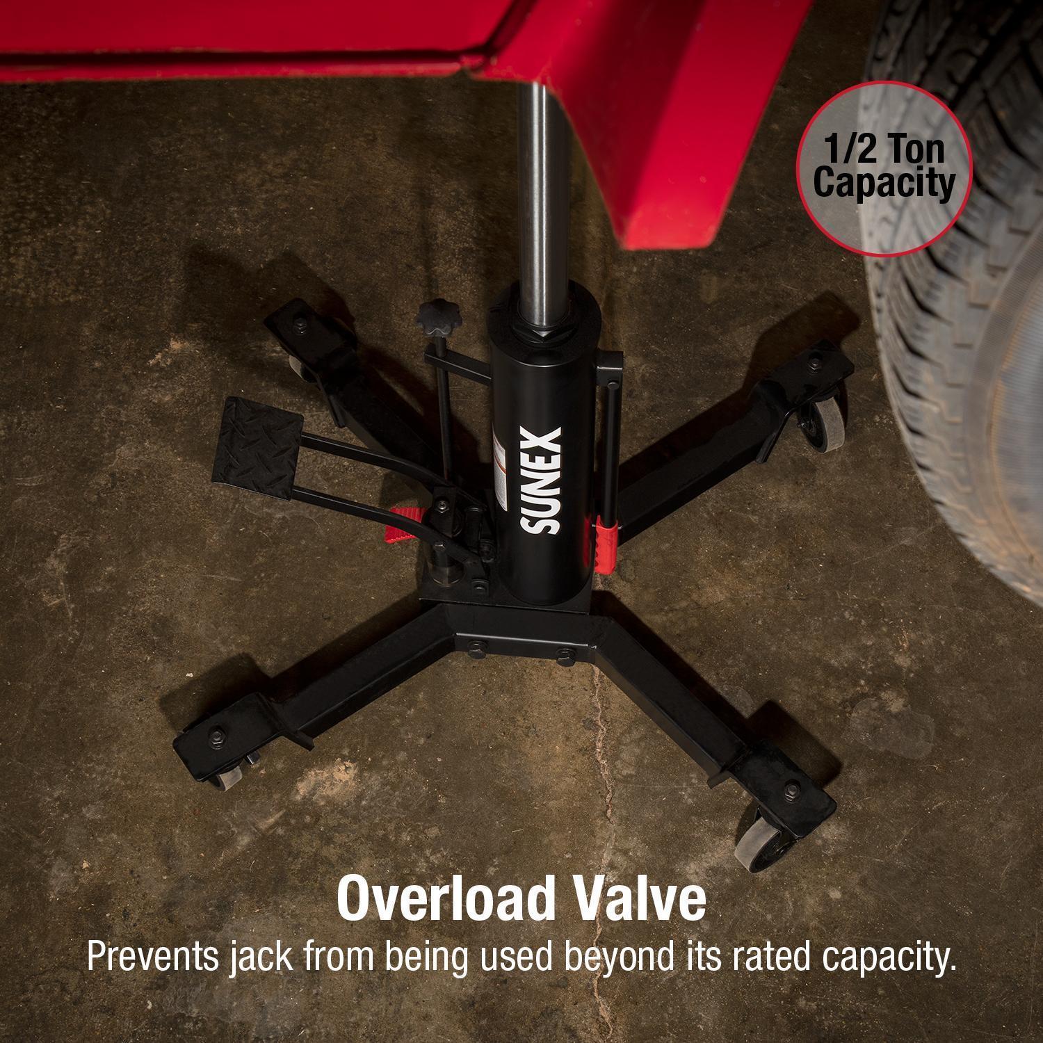 Transflex Jack Sunex 1,000lbs Telescopic Transmission Jack 7793B | AutoZone