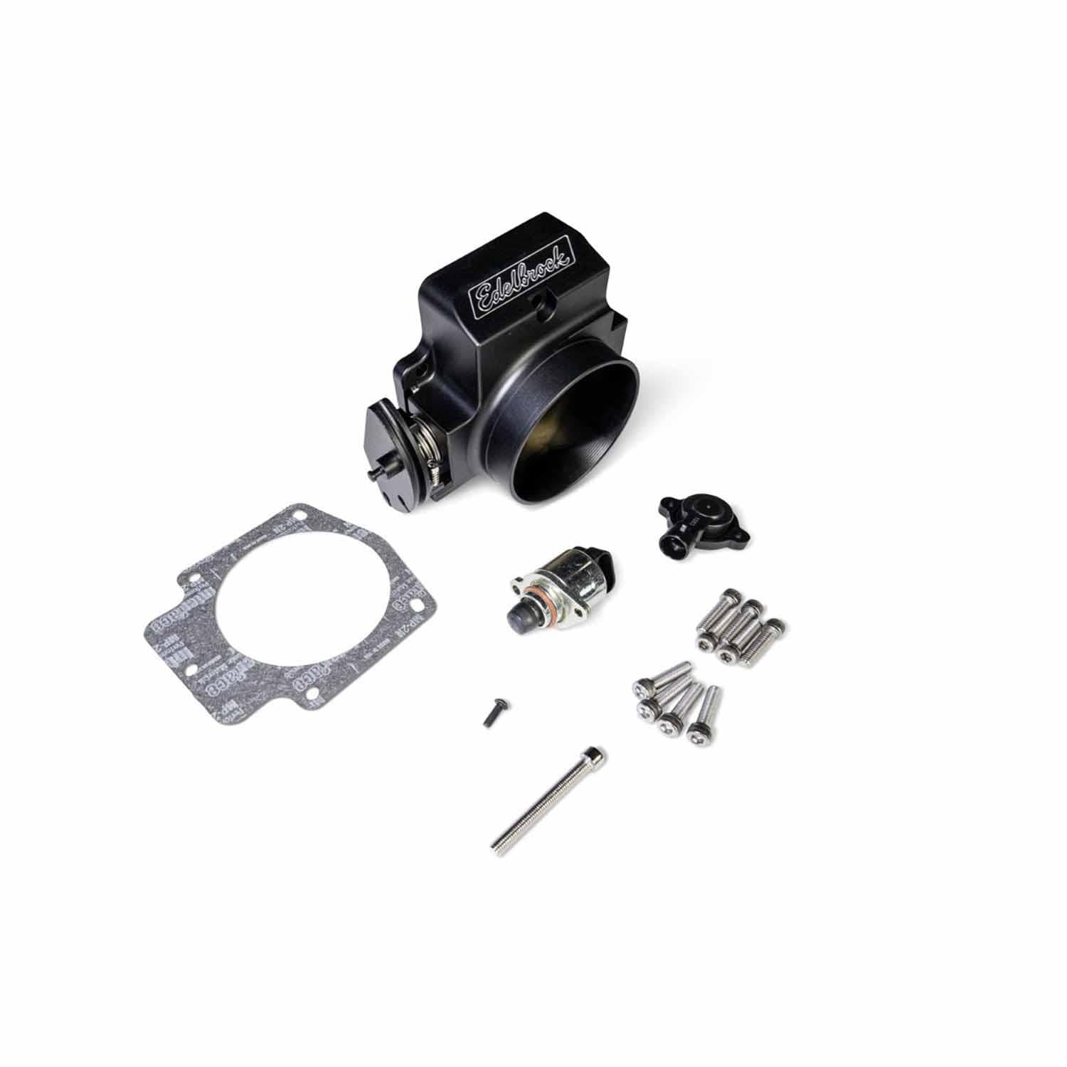 Edelbrock Victor LS Series 90mm Black Throttle Body | AutoZone
