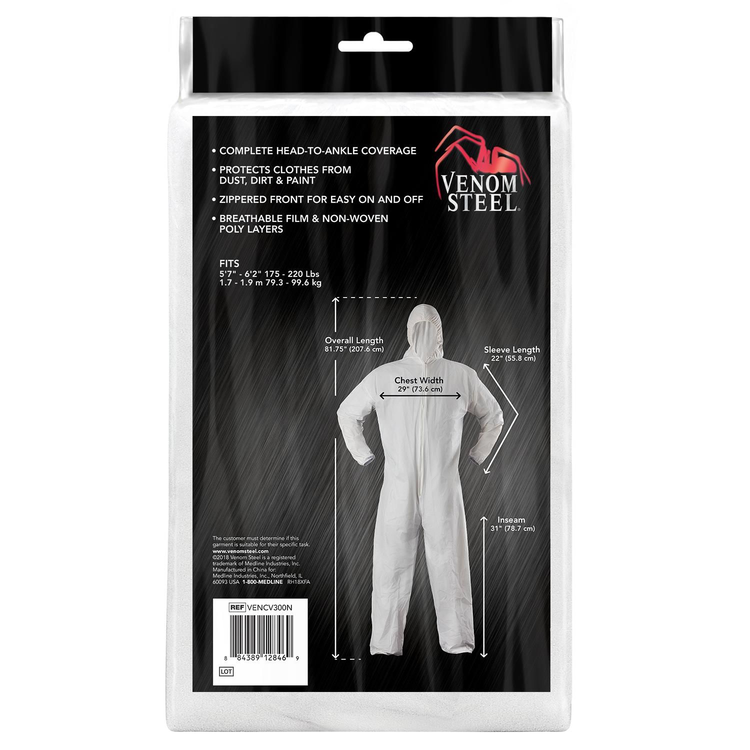 Venom Steel Safety Coverall VENCV300XXLNH | AutoZone