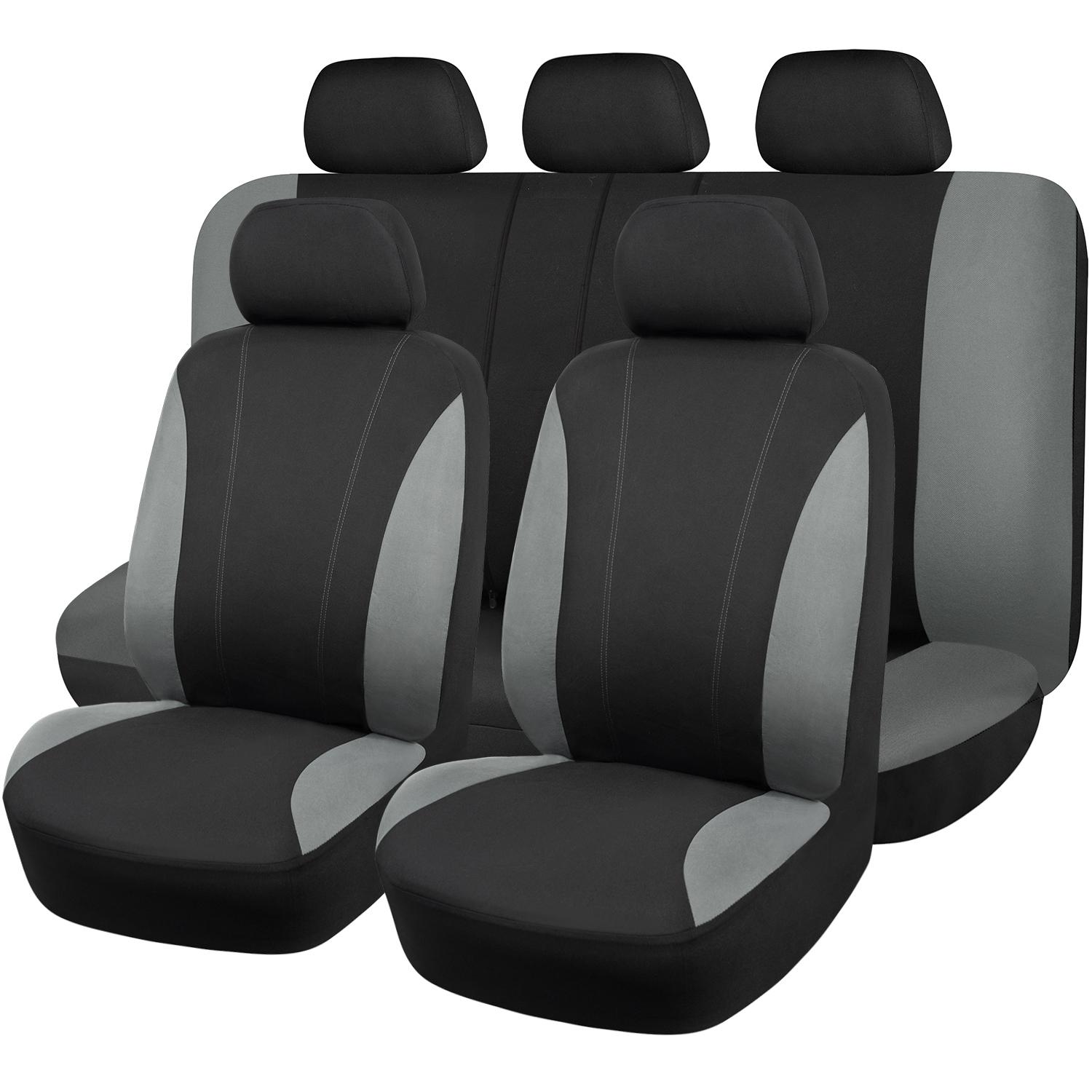 ProElite Black and Gray Polyester Seat Cover Set for Buick Encore