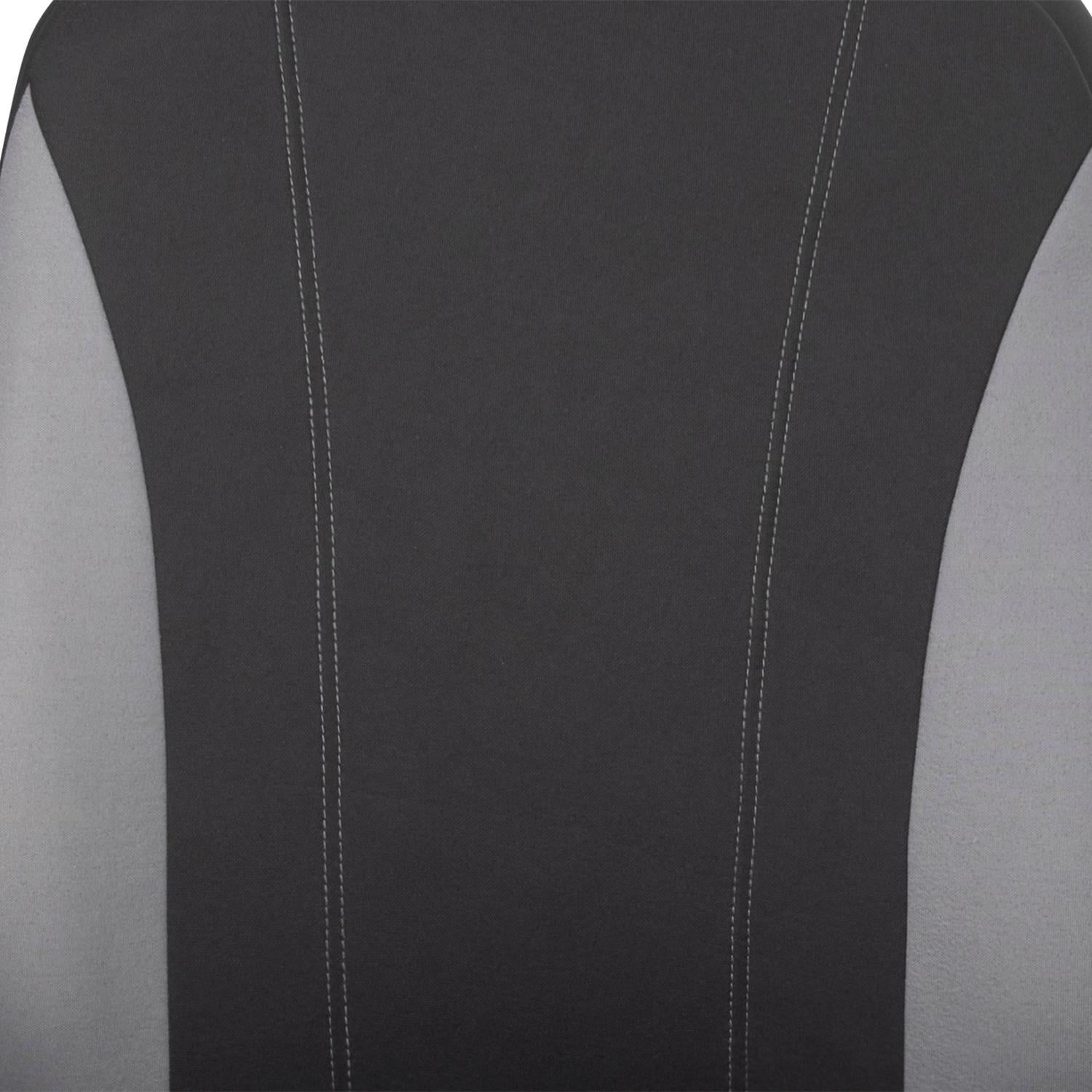 ProElite Black and Gray Polyester Seat Cover Set