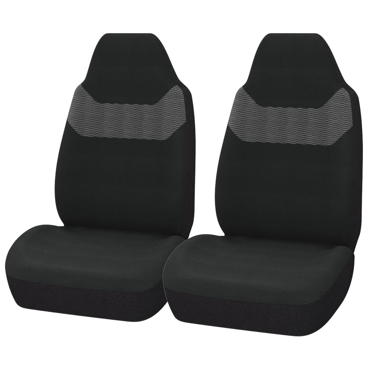 ProElite Two-Tone Black Polyester Automotive Seat Cover Set for Buick Encore