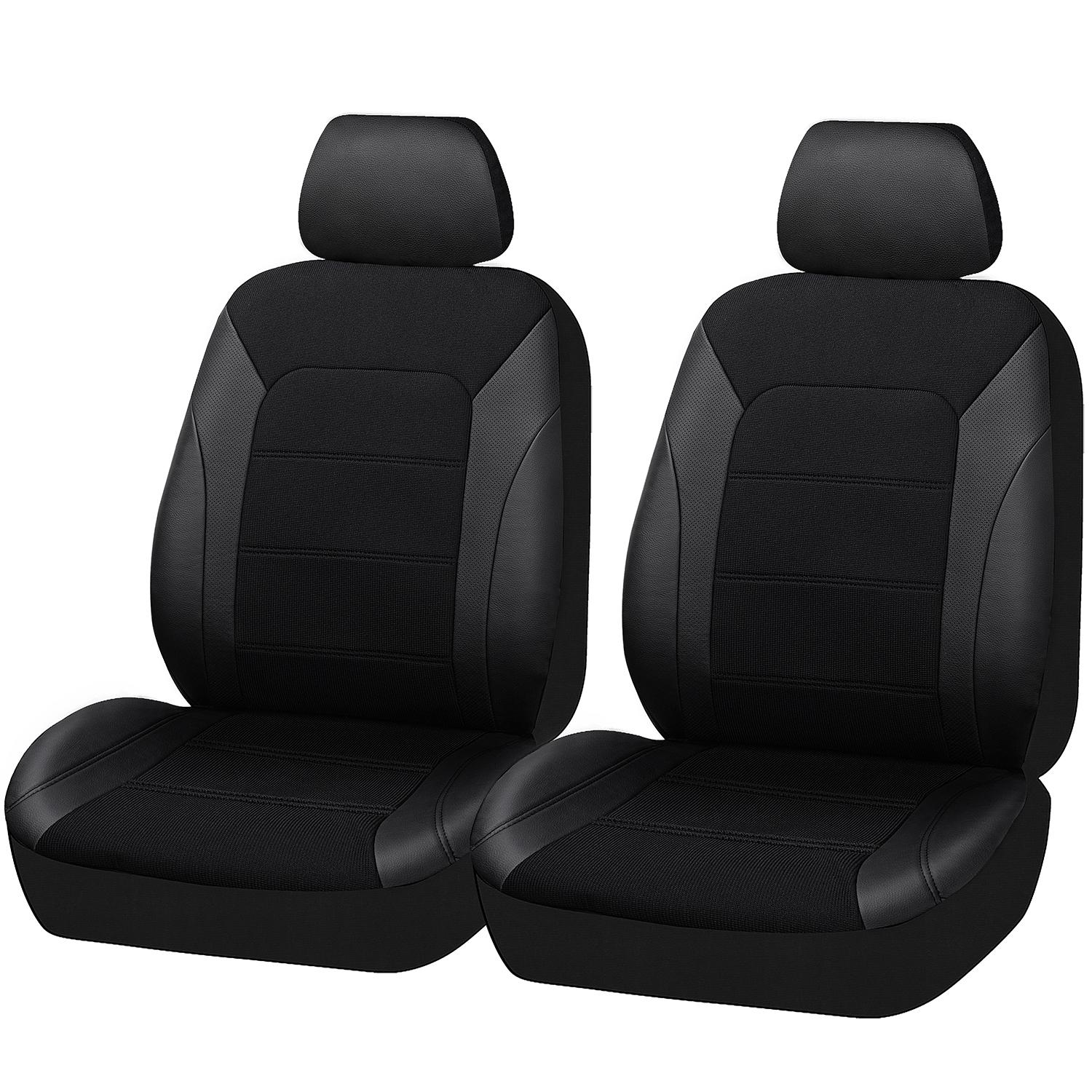 ProElite BLACK Polyvinyl and Polyester Automotive Seat Cover Set for Buick Encore