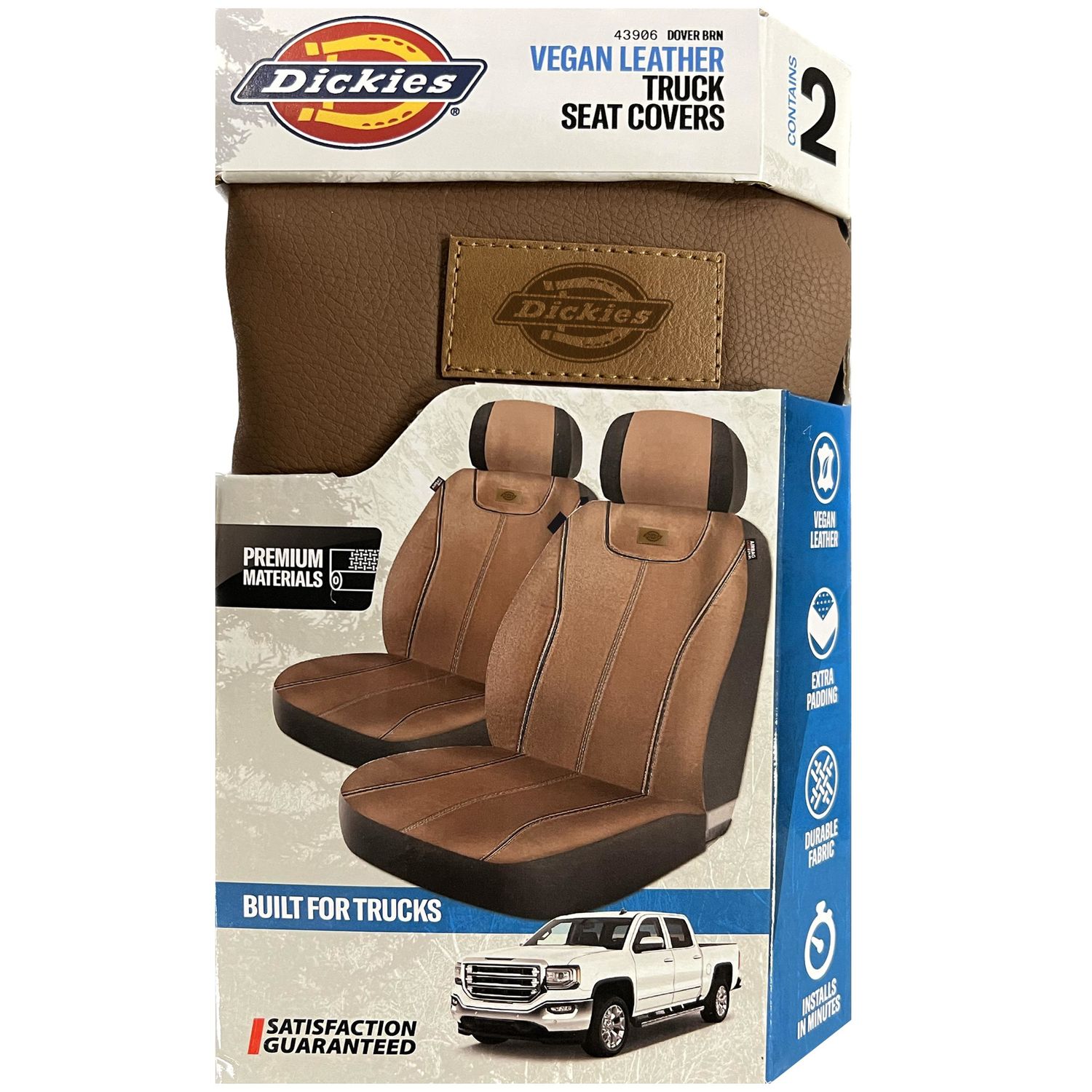 Dickies Brown PU FOAM 14 Seat Cover Set