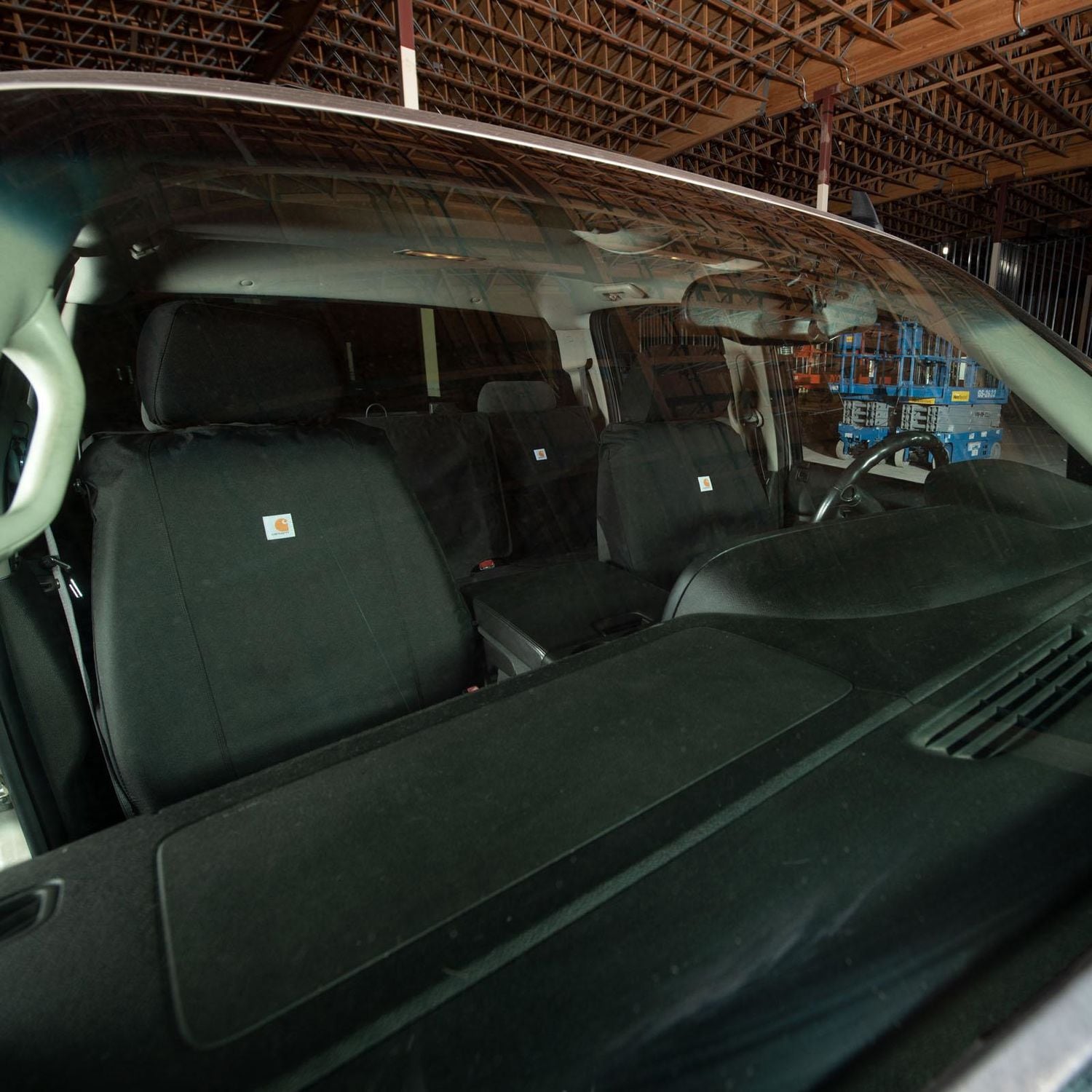 Carhartt Signature Automotive Black Low Back Workwear Seat Cover 2 Piece