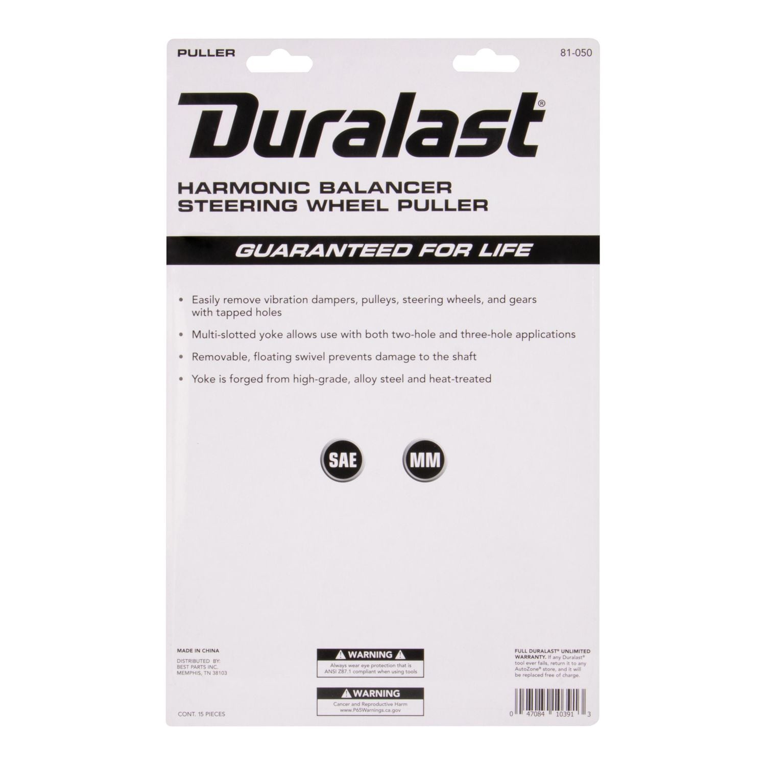 Duralast Harmonic Balance and Steering Wheel Puller