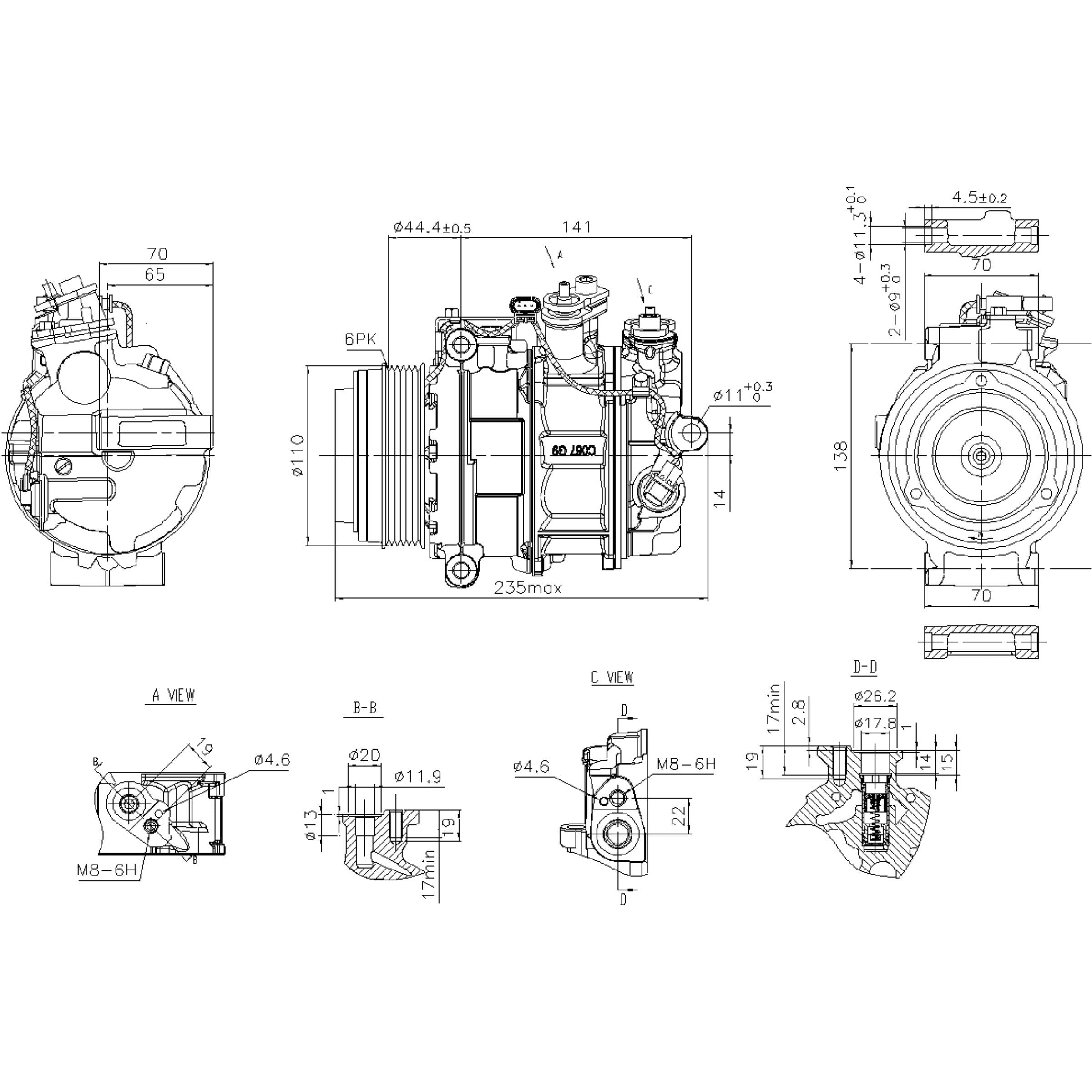 Nissens A/C Compressor 890749 | AutoZone