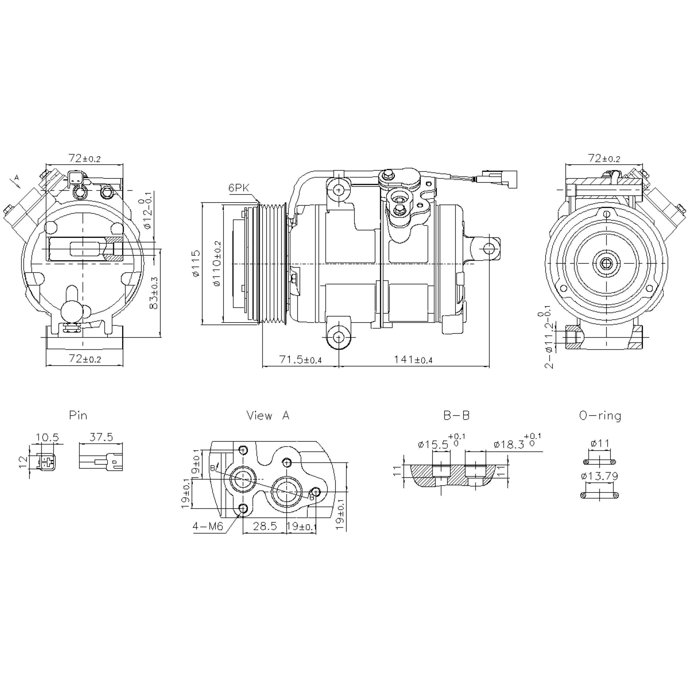 Nissens A/C Compressor 891060 | AutoZone