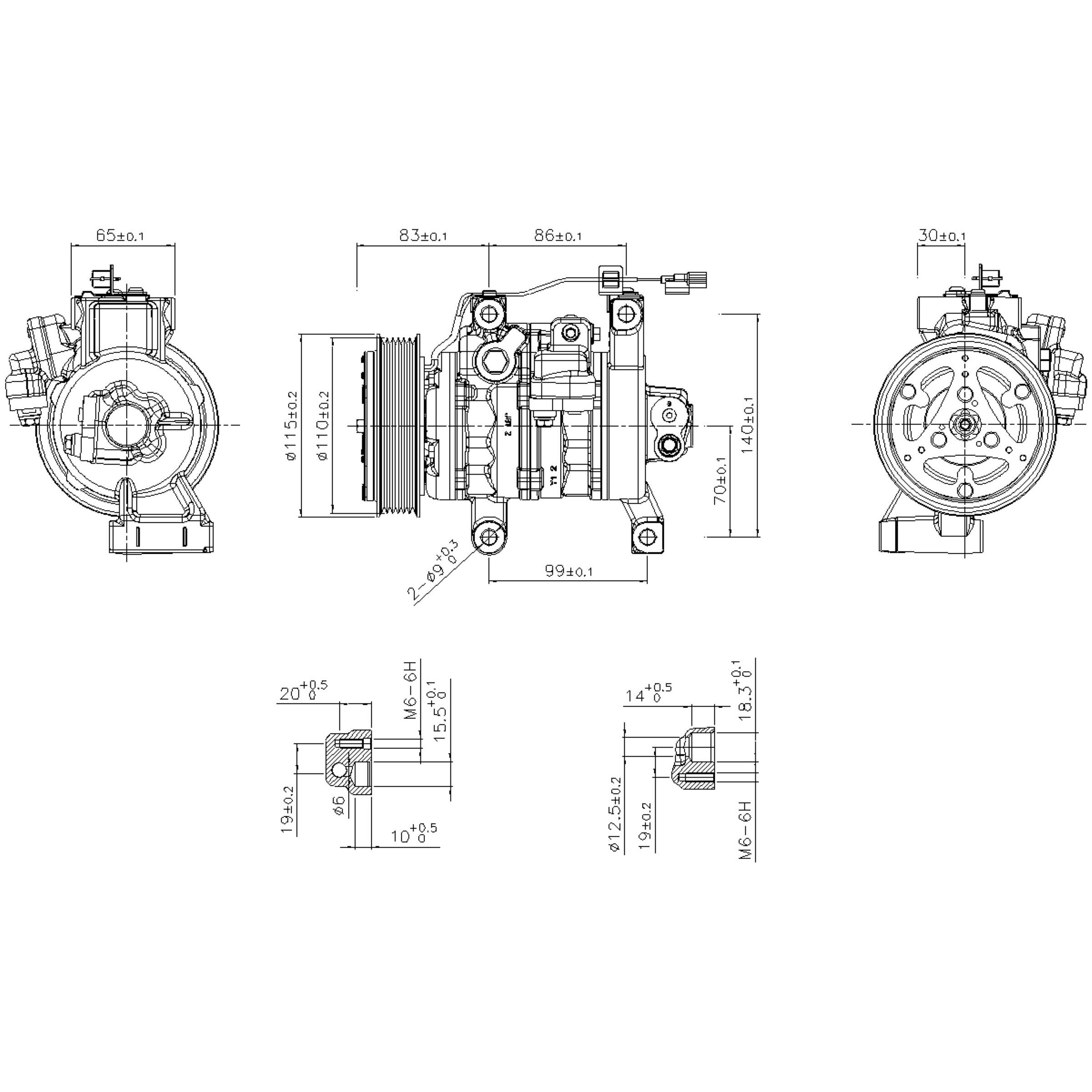 Nissens A/C Compressor 891130 | AutoZone