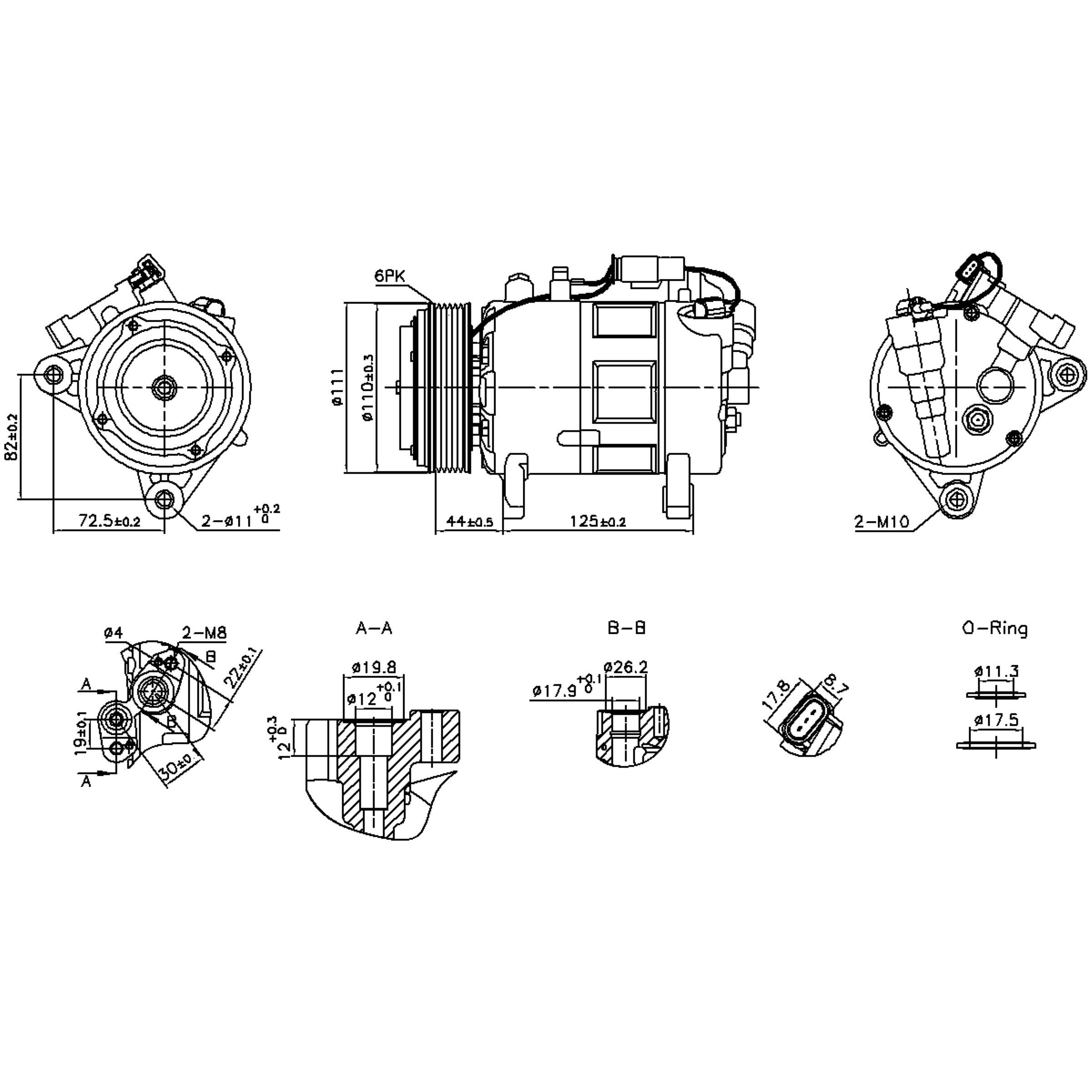Nissens A/C Compressor 891148 | AutoZone