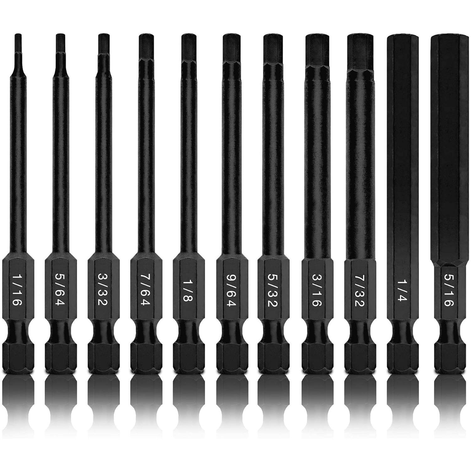 NEIKO 1/16in to 5/16in, Hex Bit Set, SAE, S2 Steel Allen Wrench