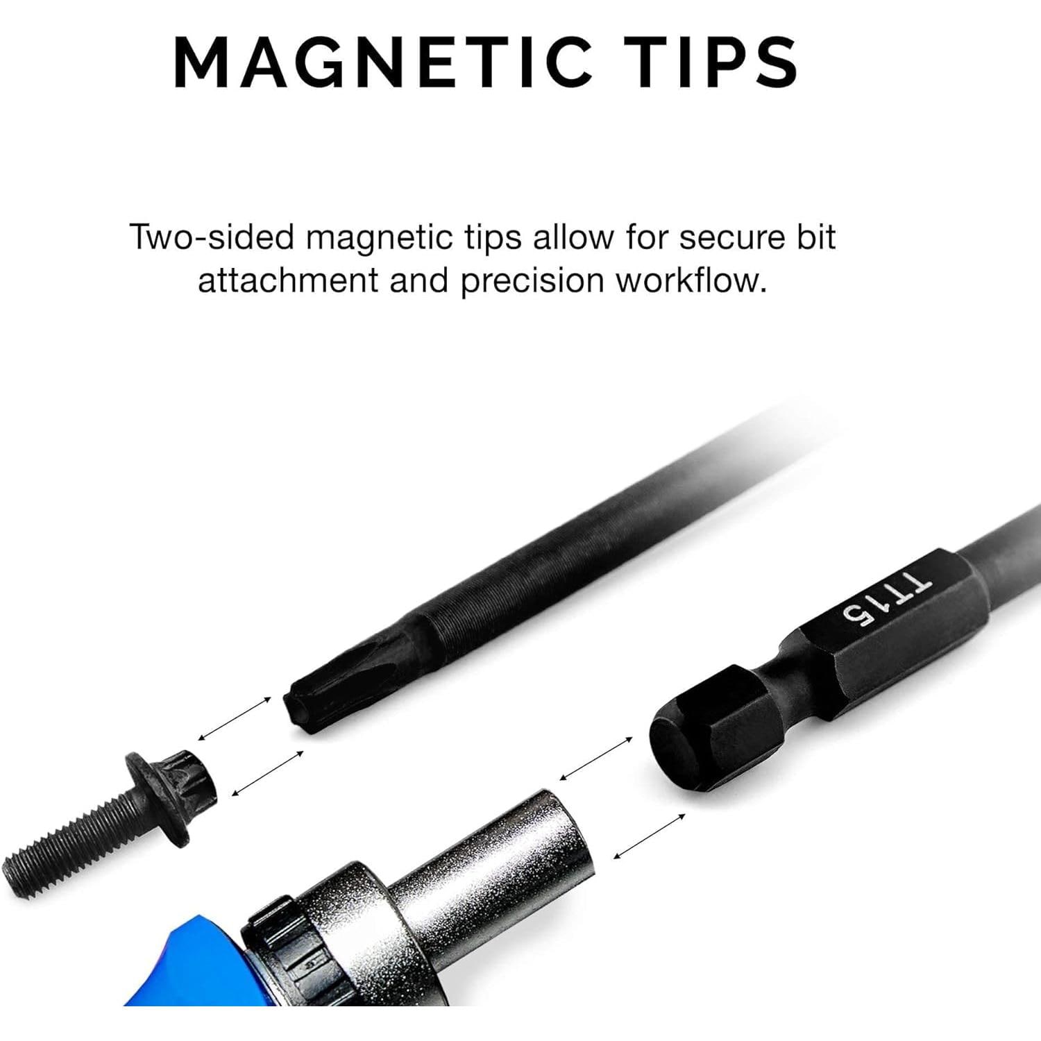 NEIKO TT6 to TT40, Tamperproof Magnetic Torx, S2 Steel, Torx Head