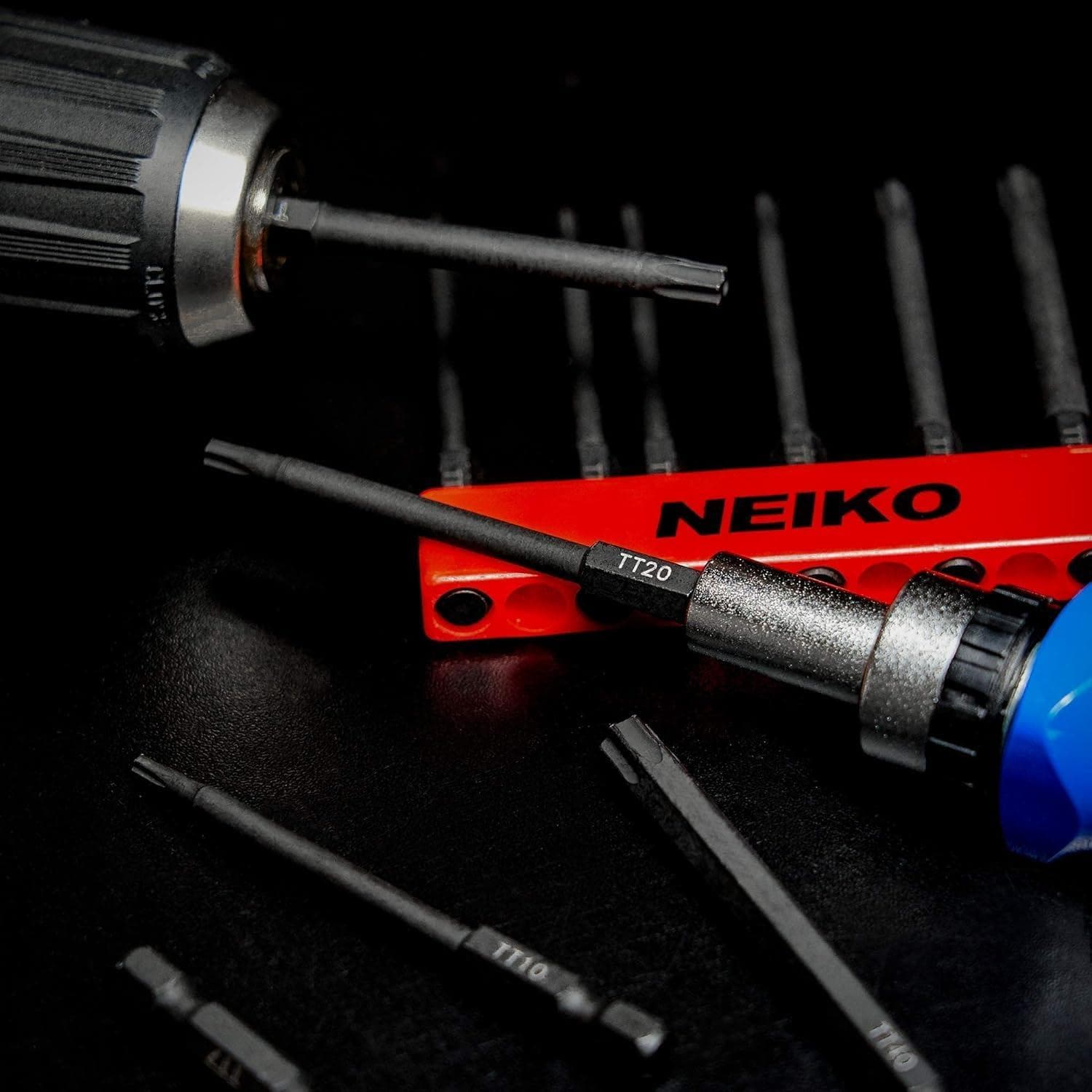 NEIKO TT6 to TT40, Tamperproof Magnetic Torx, S2 Steel, Torx Head