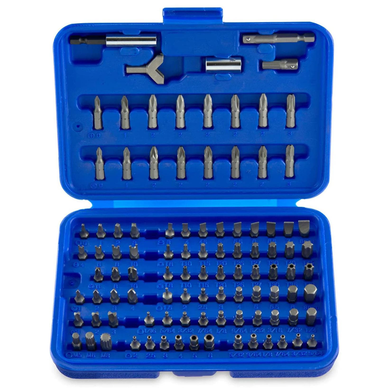 NEIKO 1/4in Adapters, Cr-V Steel, Security Bit Set 100 Piece
