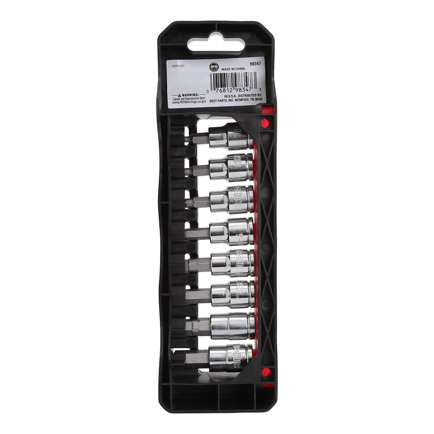 Great Neck 3/8in Drive Hex Bit Set Metric 9 Piece | AutoZone