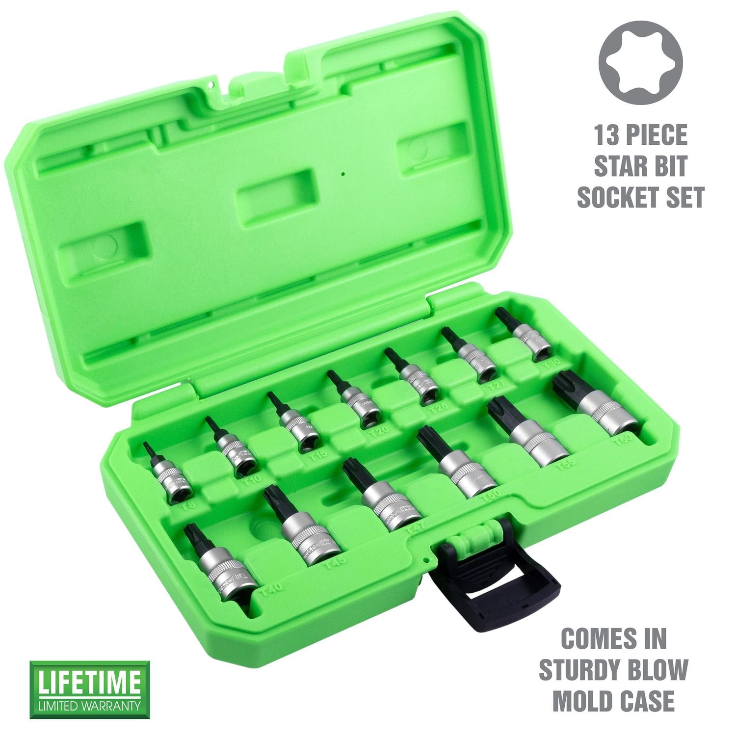 OEMTOOLS Magnetic Star Bit Socket Set 13 Piece | AutoZone