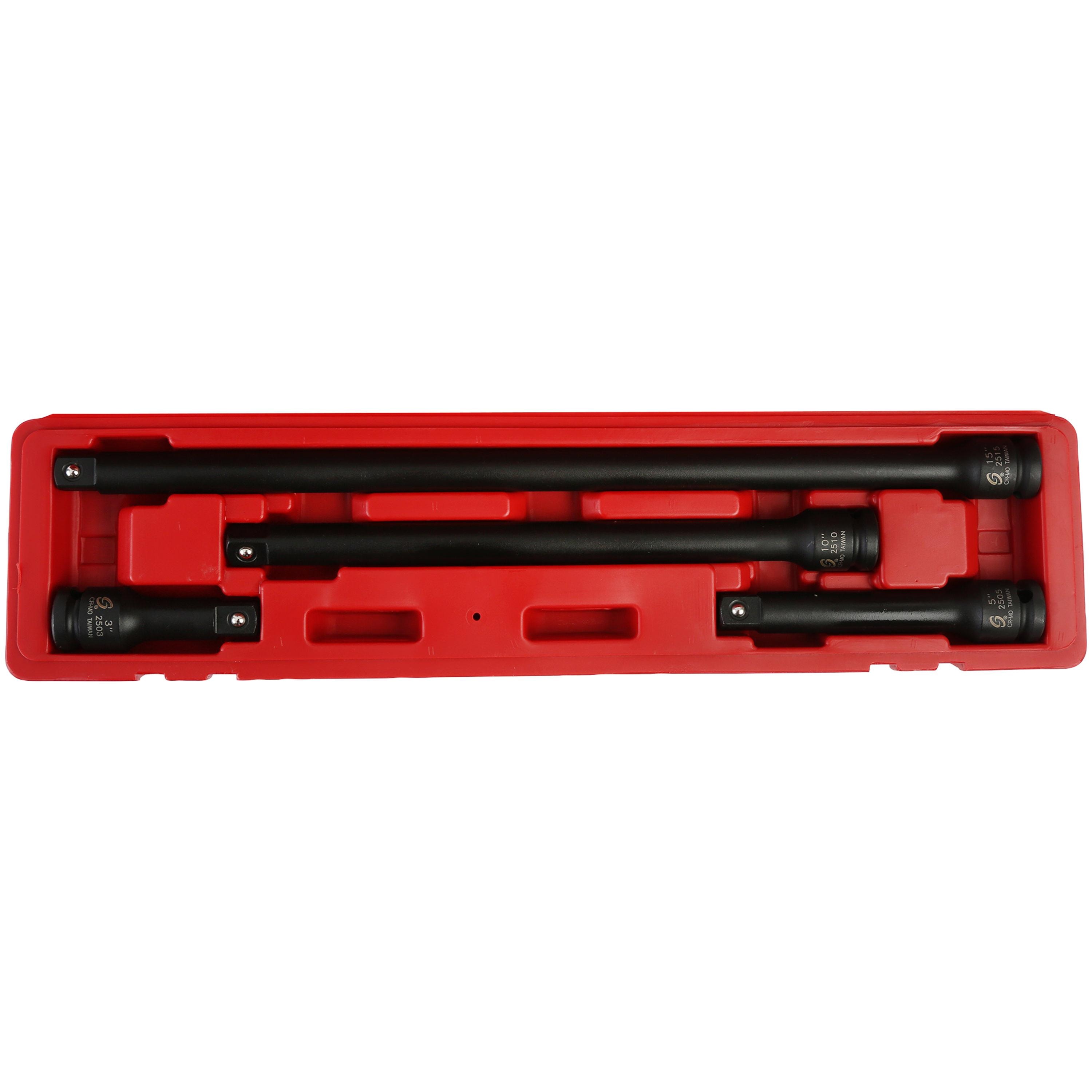 Sunex 1/2in Drive Impact Extension Set 4 Piece | AutoZone
