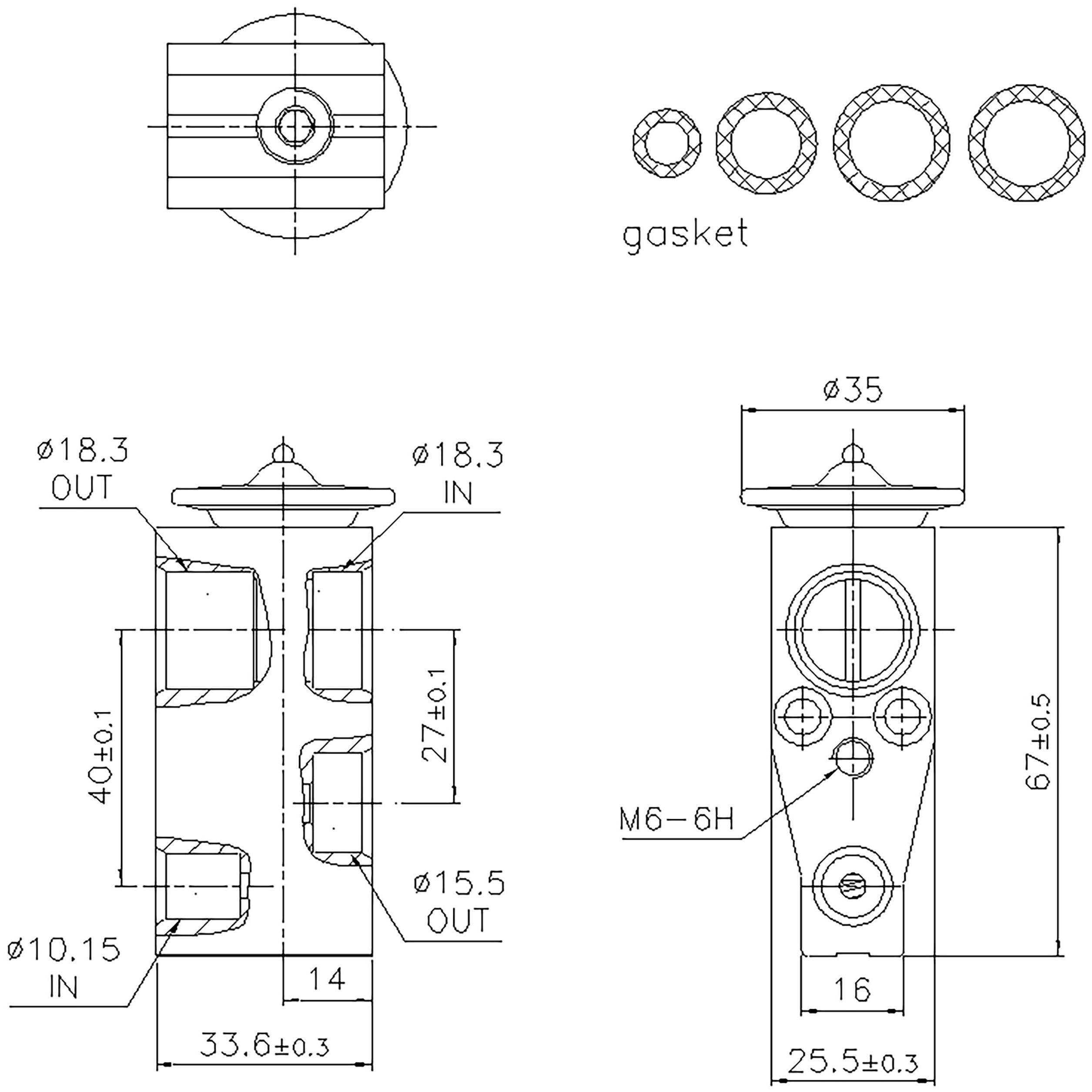 Nissens A/C Expansion Valve 999492 | AutoZone