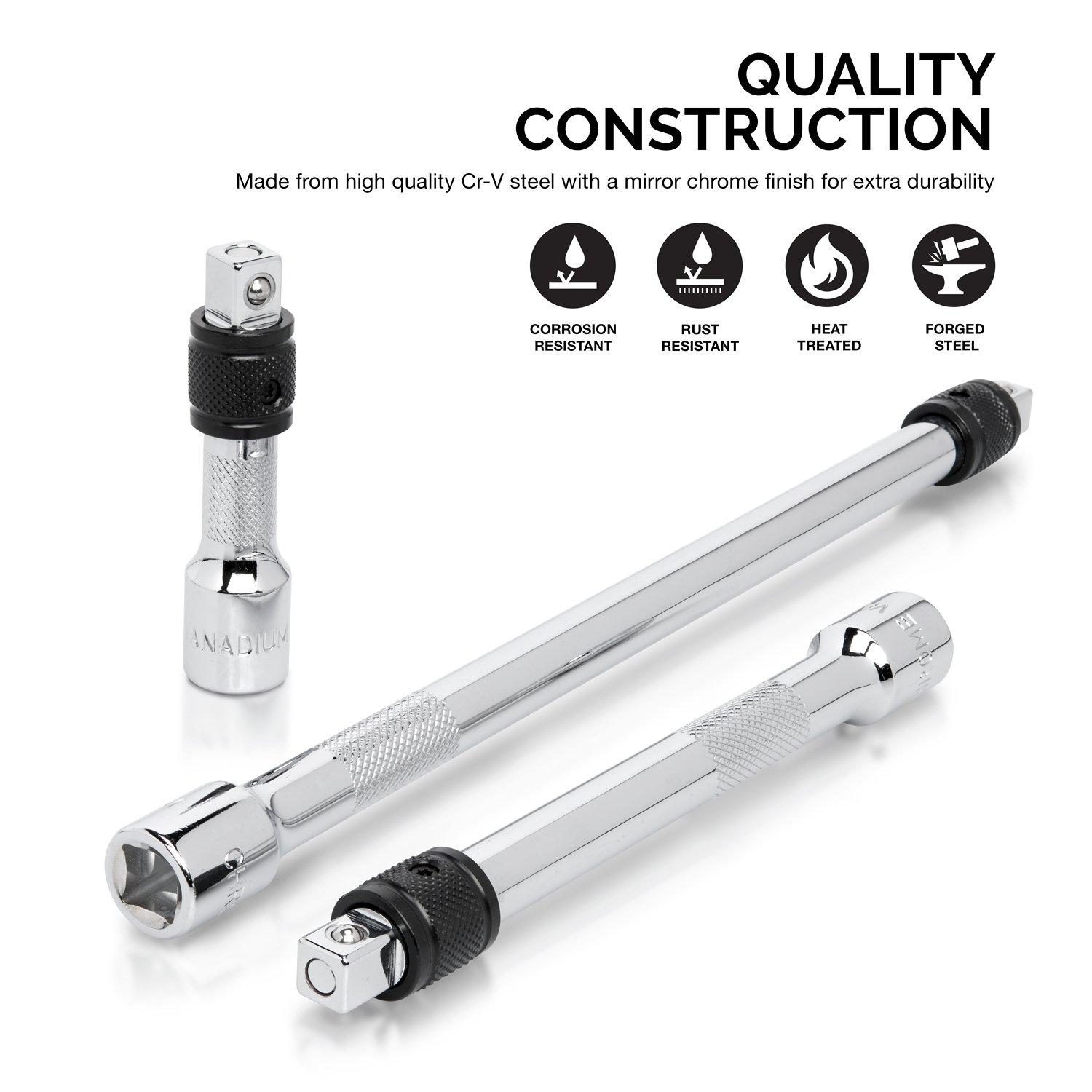 NEIKO 3/8in Drive 3in, 6in, 10in, Remove Sparkplugs, Cr-V, Locking