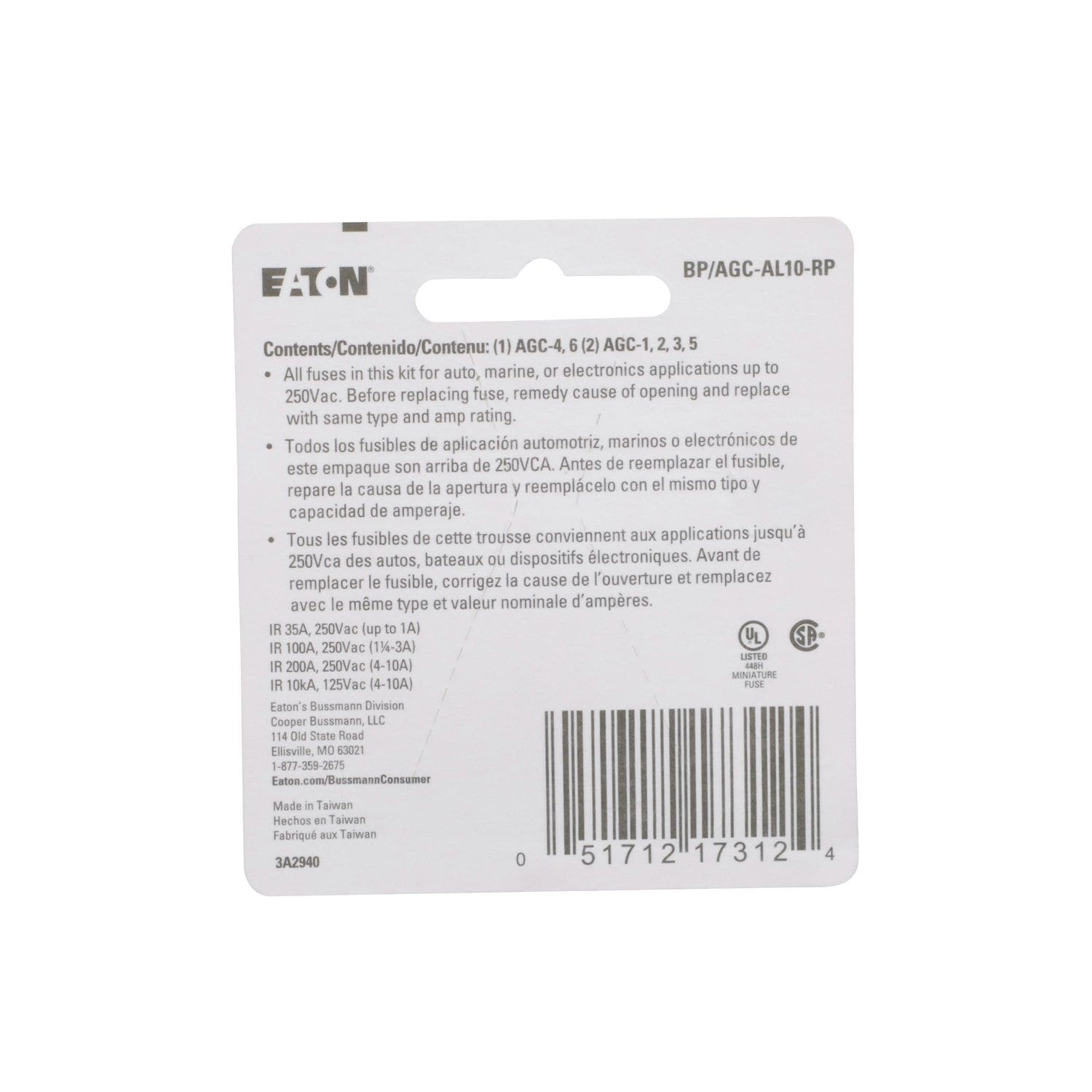 Bussmann AGC low Amp Glass Fuse Assortment 10 Piece | AutoZone