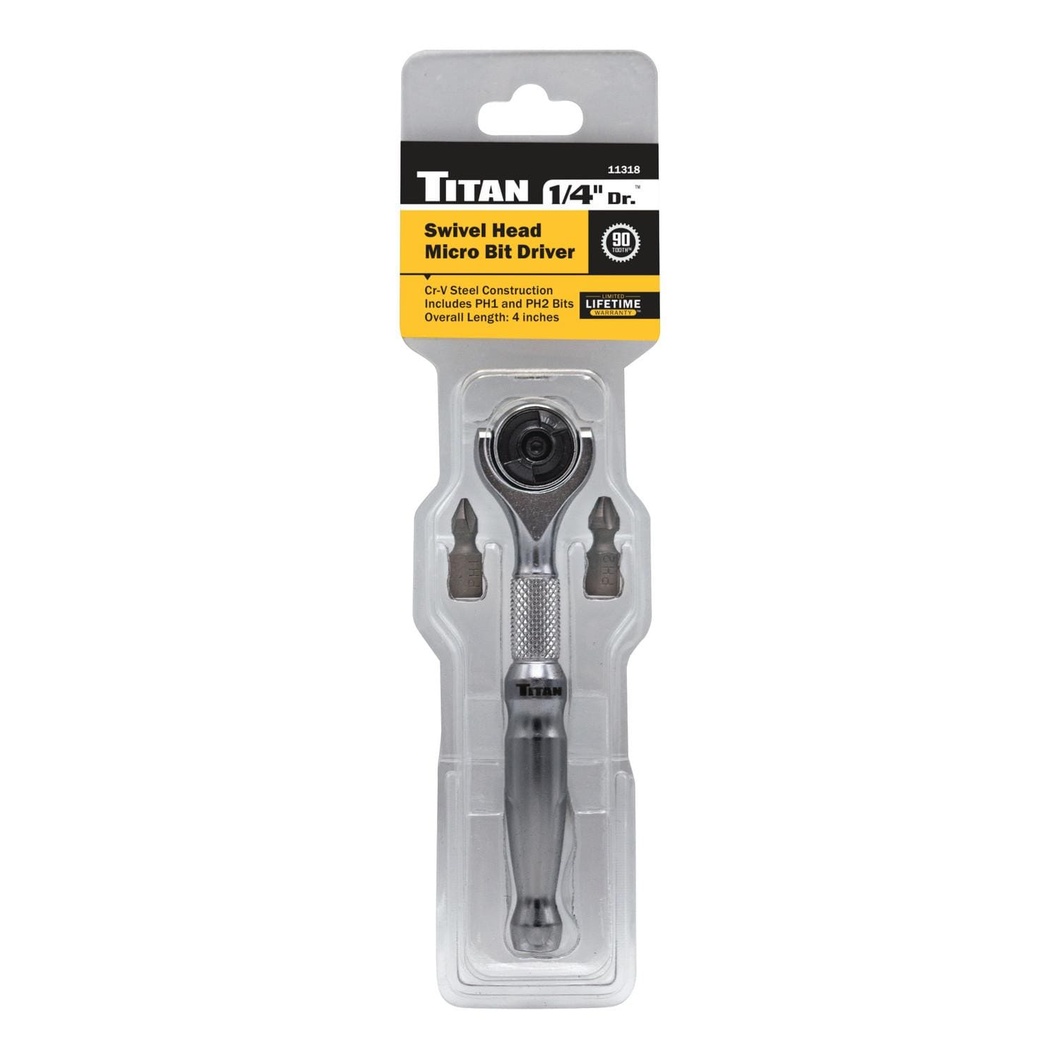Titan 1/4in Swivel Head Bit Driver | AutoZone