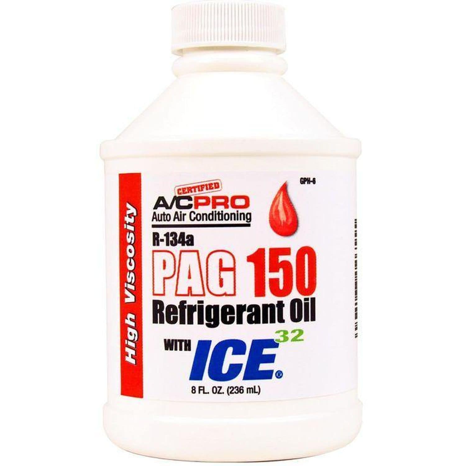 Certified A/C Pro R-134a PAG 150 Refrigerant Oil with Ice 32 8oz