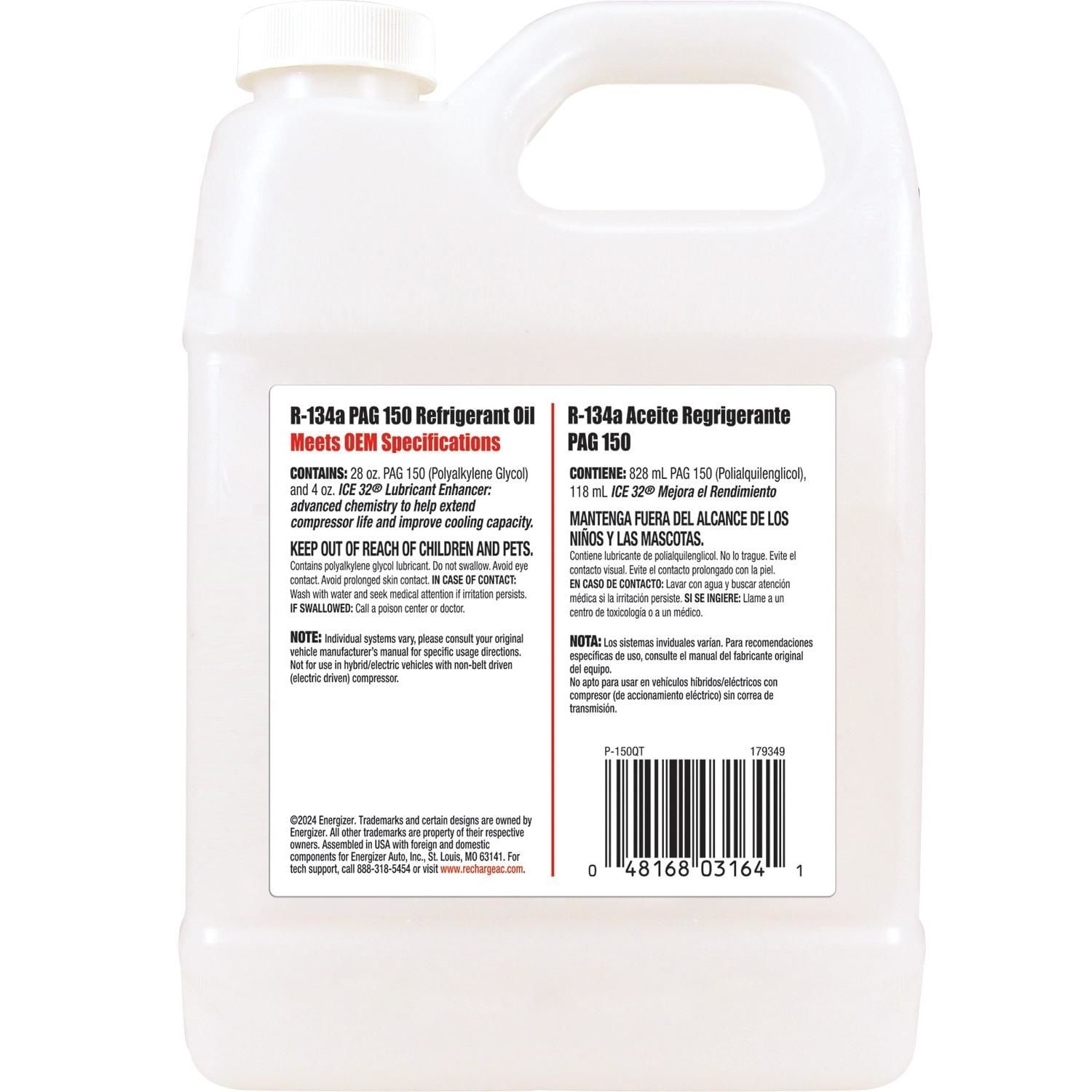 Certified A/C Pro Refrigerant Oil P-150QT | AutoZone