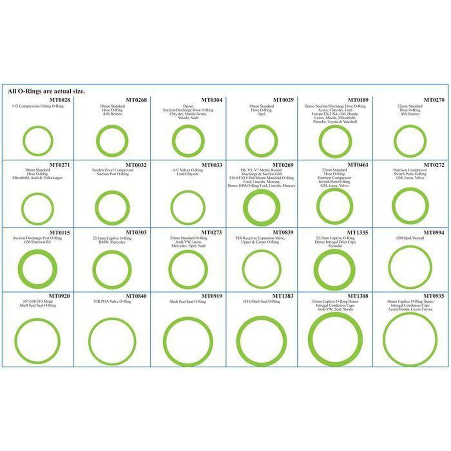 Santech A/C Line O-Ring MT9614 for GMC P4500