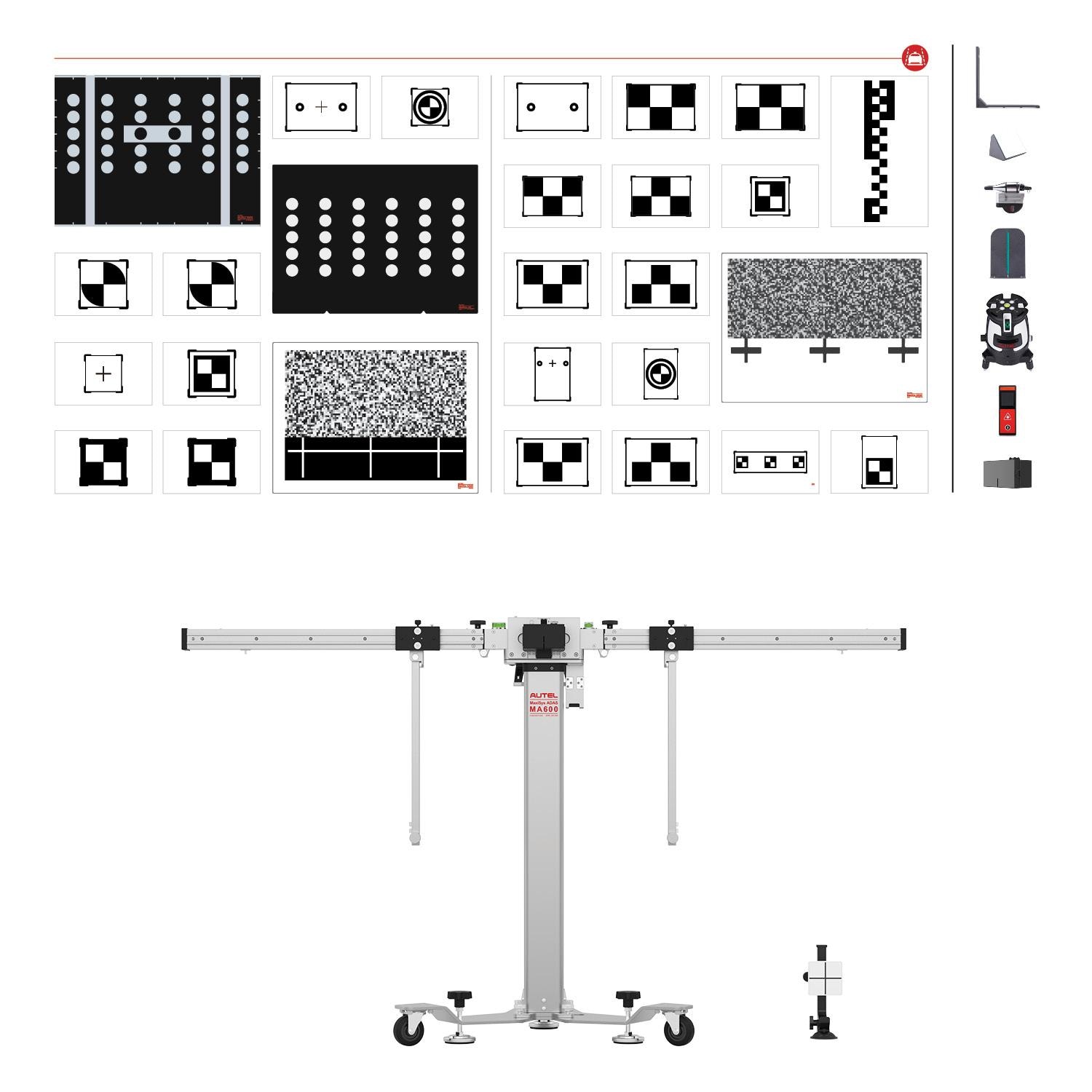 Autel Ma600 Ldw 2.0 Package Includes Ma600 Frame, Target, Case and