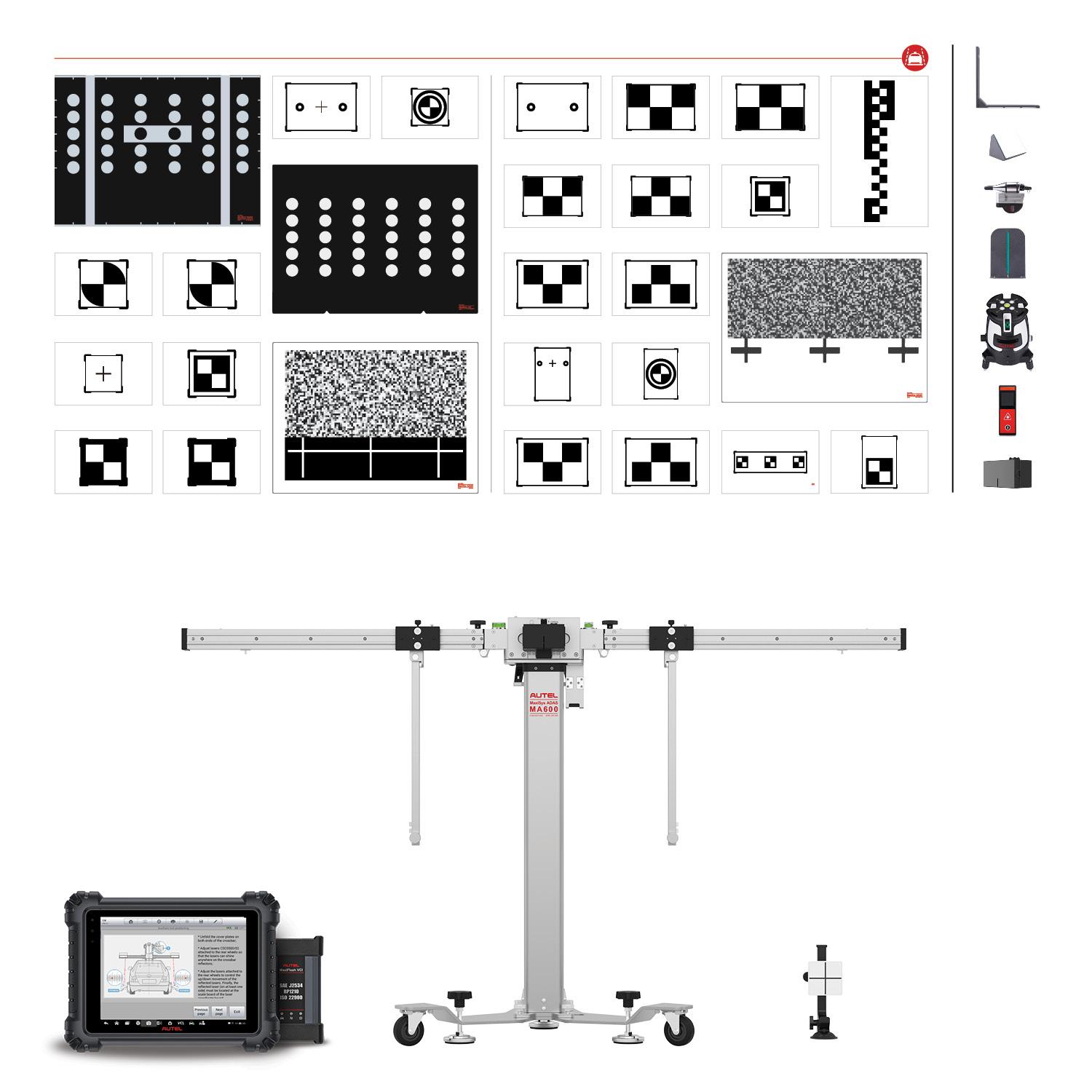Autel Ma600 Ldw 2.0 Package Includes Ma600 Frame, Ms909 Tablet