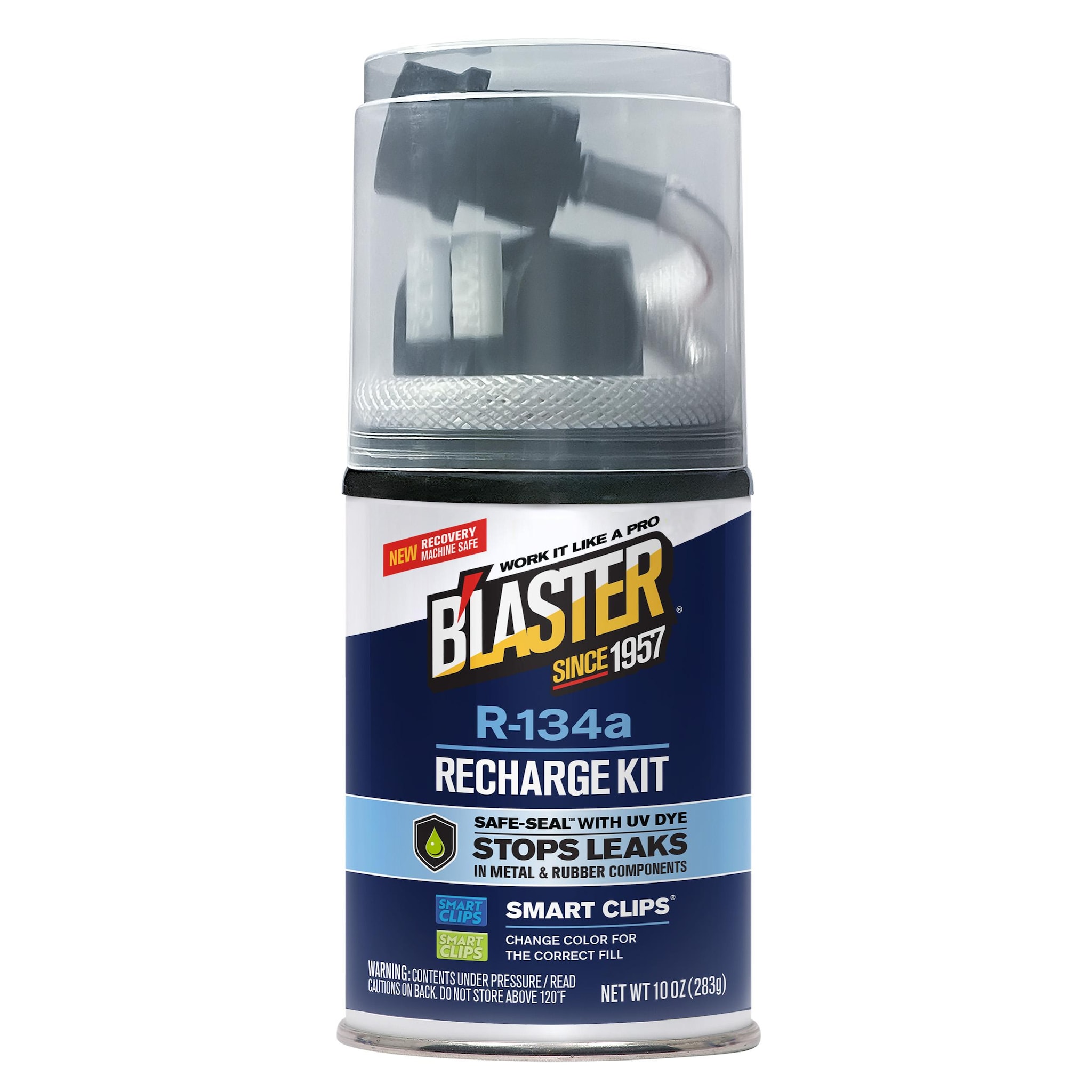 B'laster R-134a Refrigerant with Stop Leak and Charging Hose 10oz ...