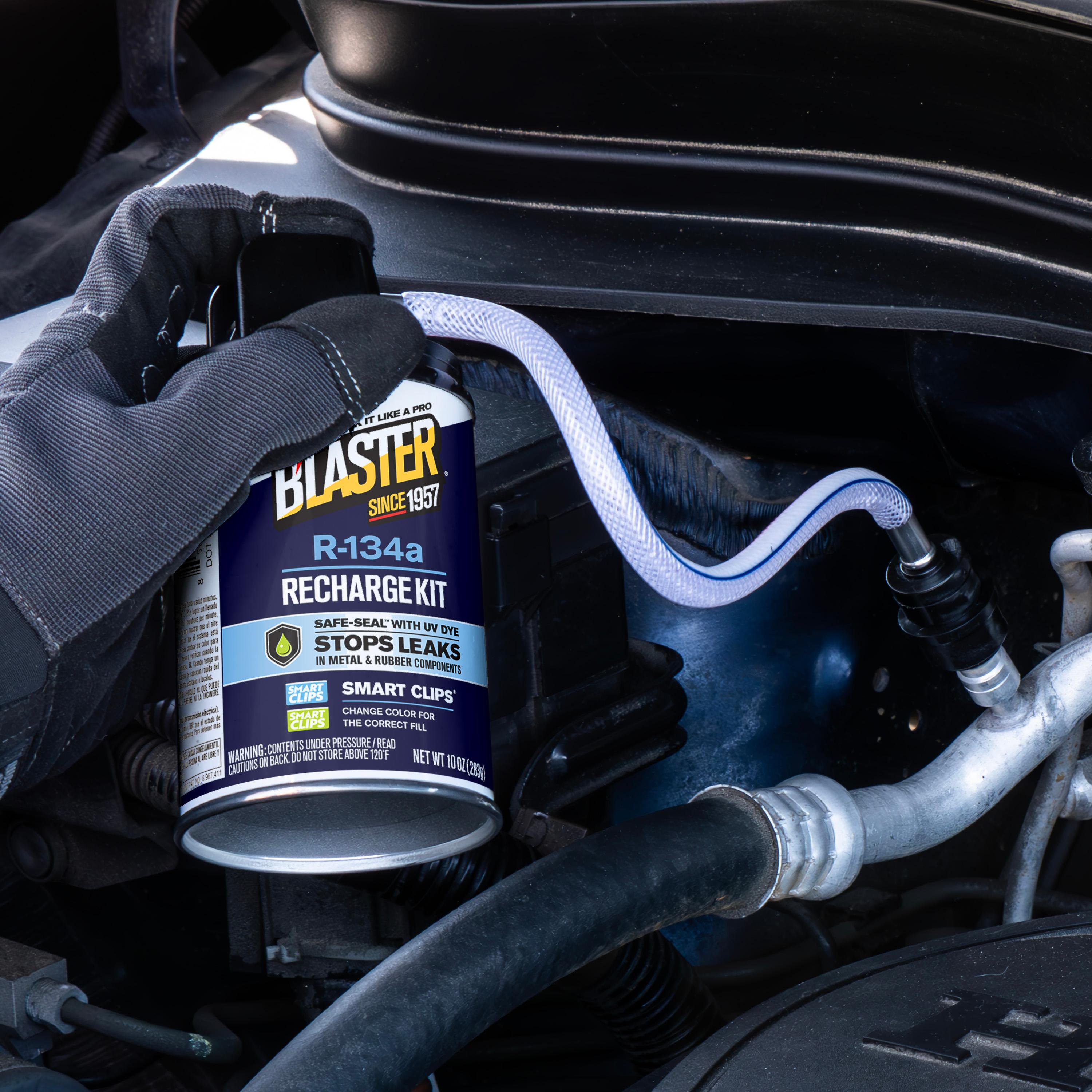 B'laster R134A Refrigerant with Leak Stop, Detection Dye and