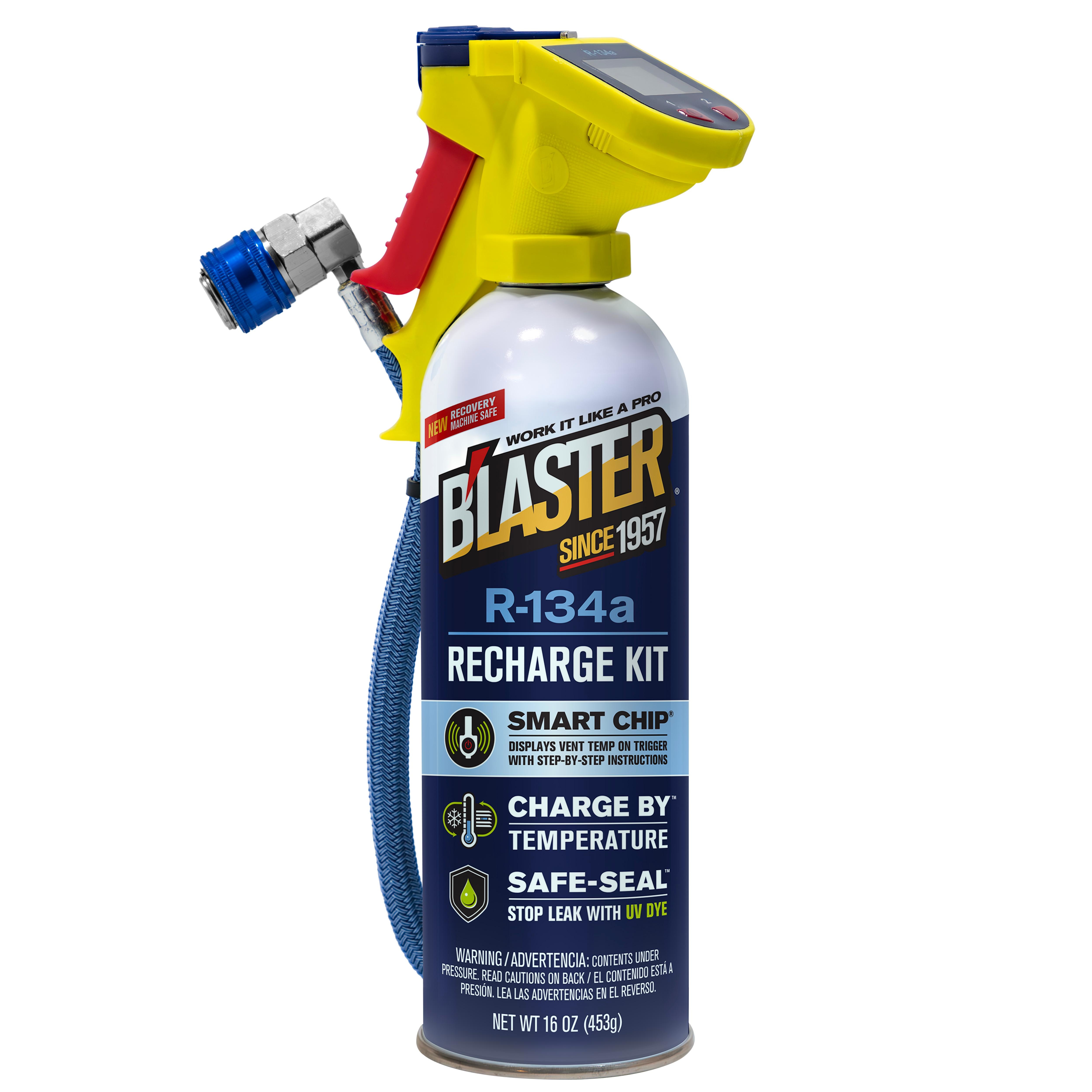 B'laster R134A Refrigerant Stop Leak UV Dye with Charging Hose