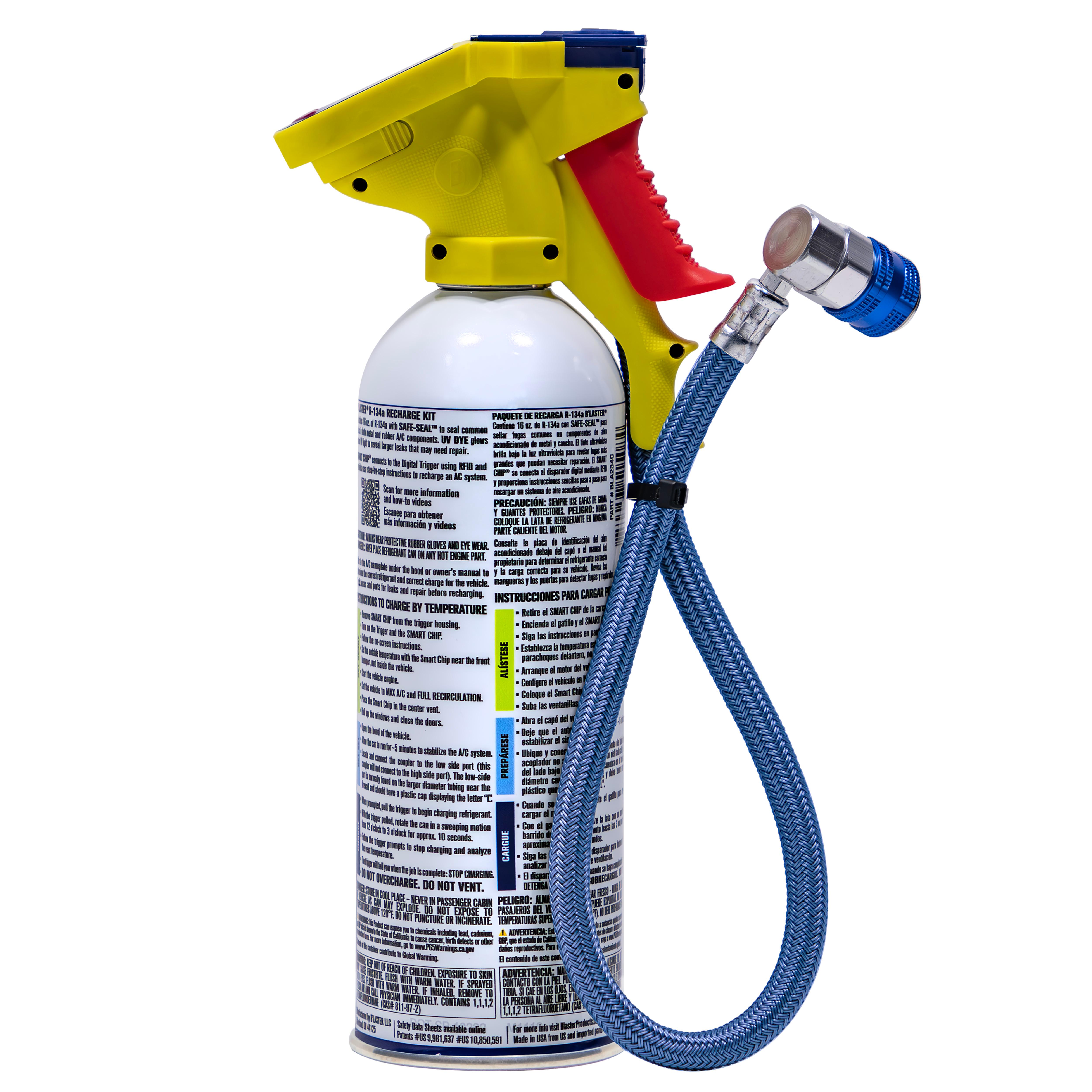 B'laster R-134a Refrigerant Kit with Stop Leak and Charging Hose