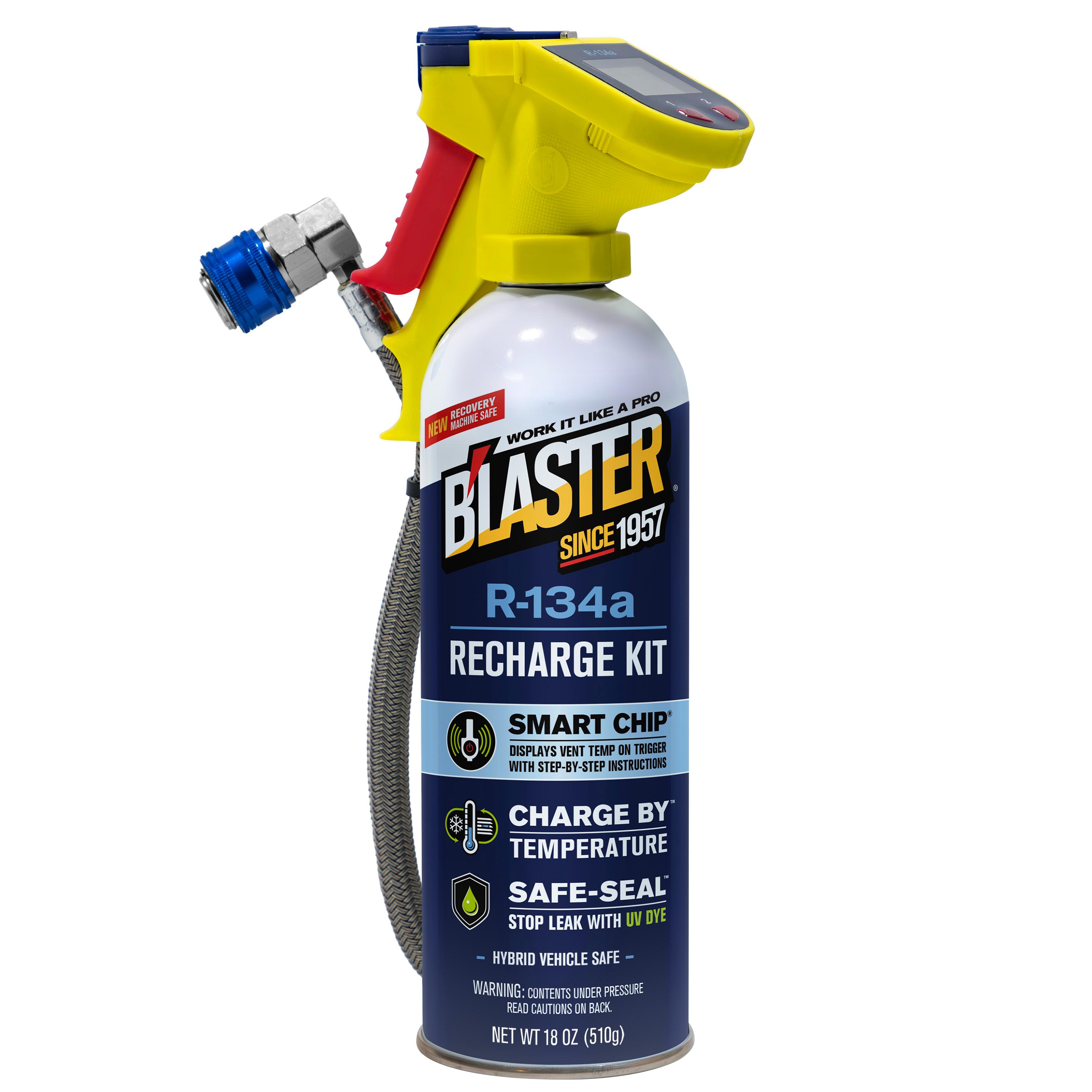 B'laster R-134a Refrigerant Kit with Stop Leak and Charging Hose