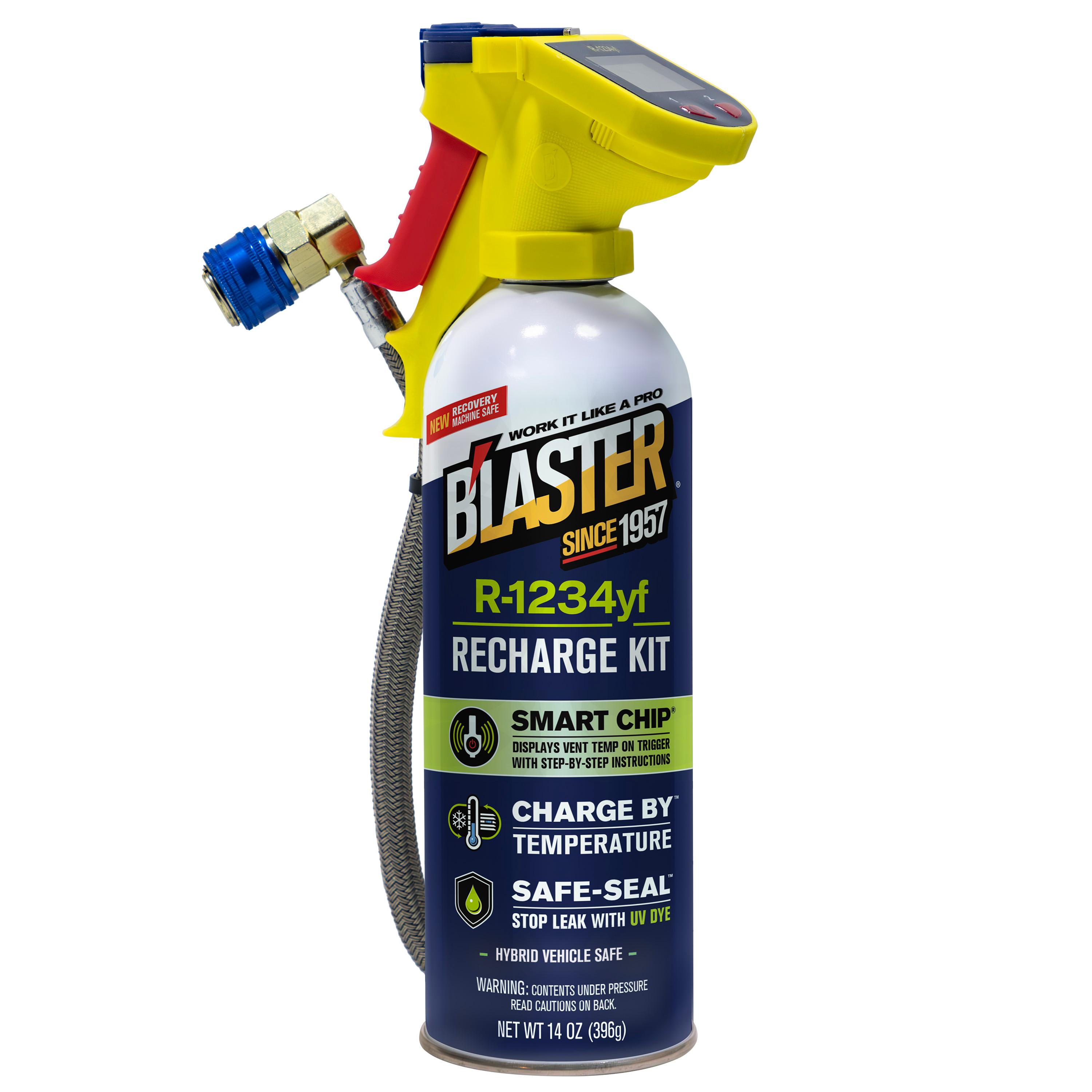 B'laster R1234yf Refrigerant Kit with Stop Leak and Charging Hose 14oz for Toyota tundra