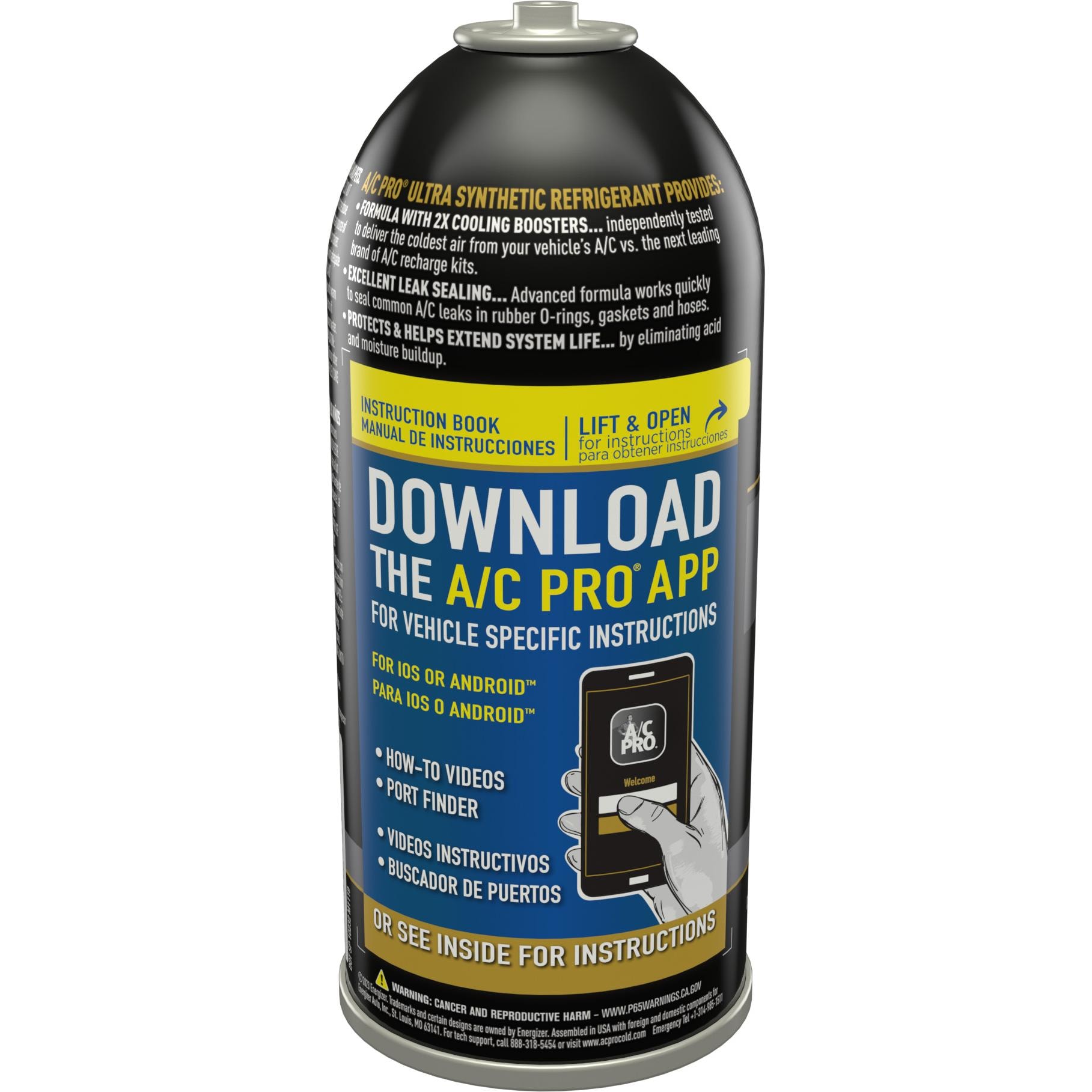 Shop Pro R134a A/C Pro R134A Refrigerant and Stop Leak 10.8 | AutoZone