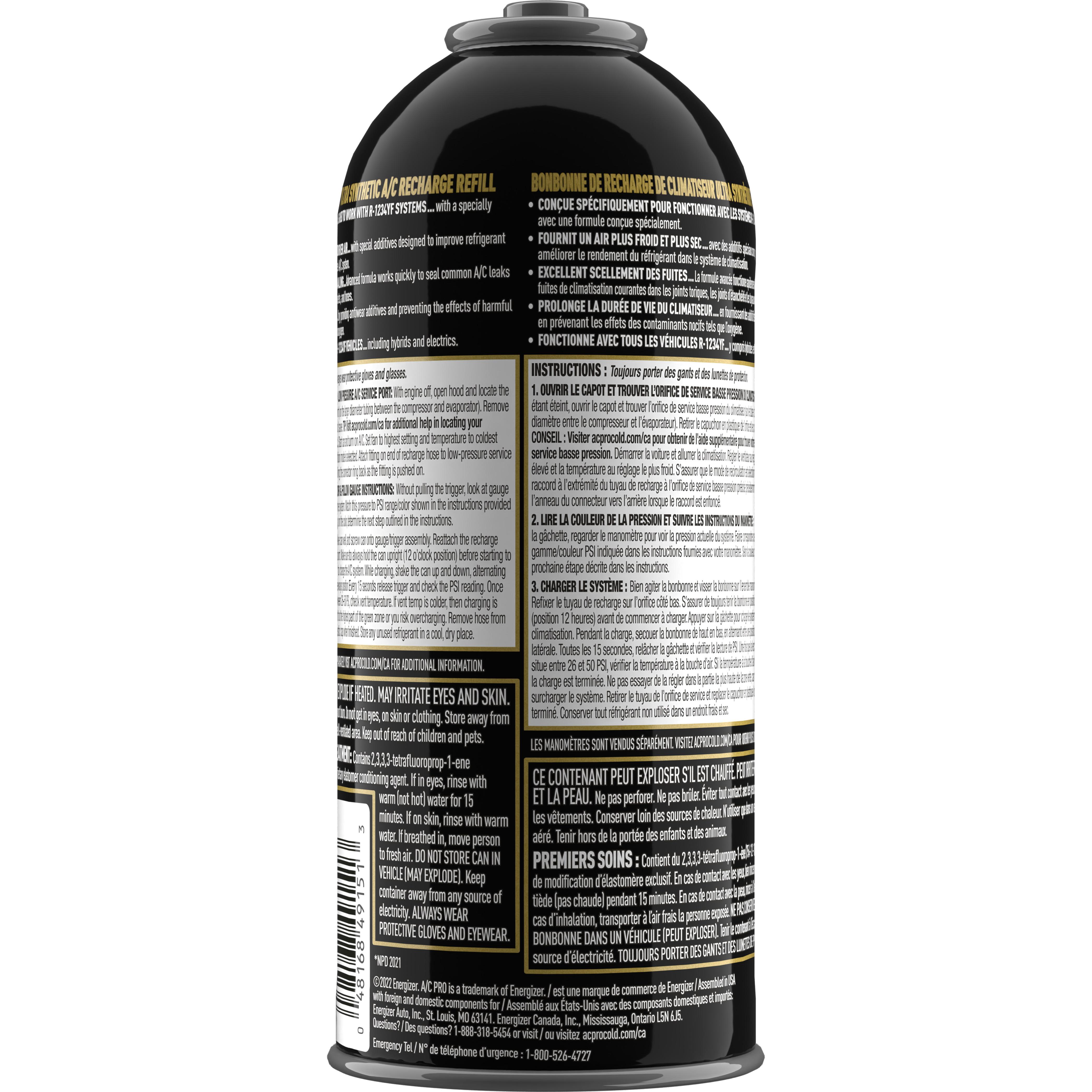 A/C Pro R1234yf Refrigerant with Stop Leak 10oz | AutoZone